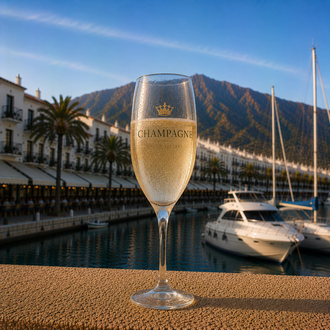 Glass of Champagne - menu - Shoarma la Marina