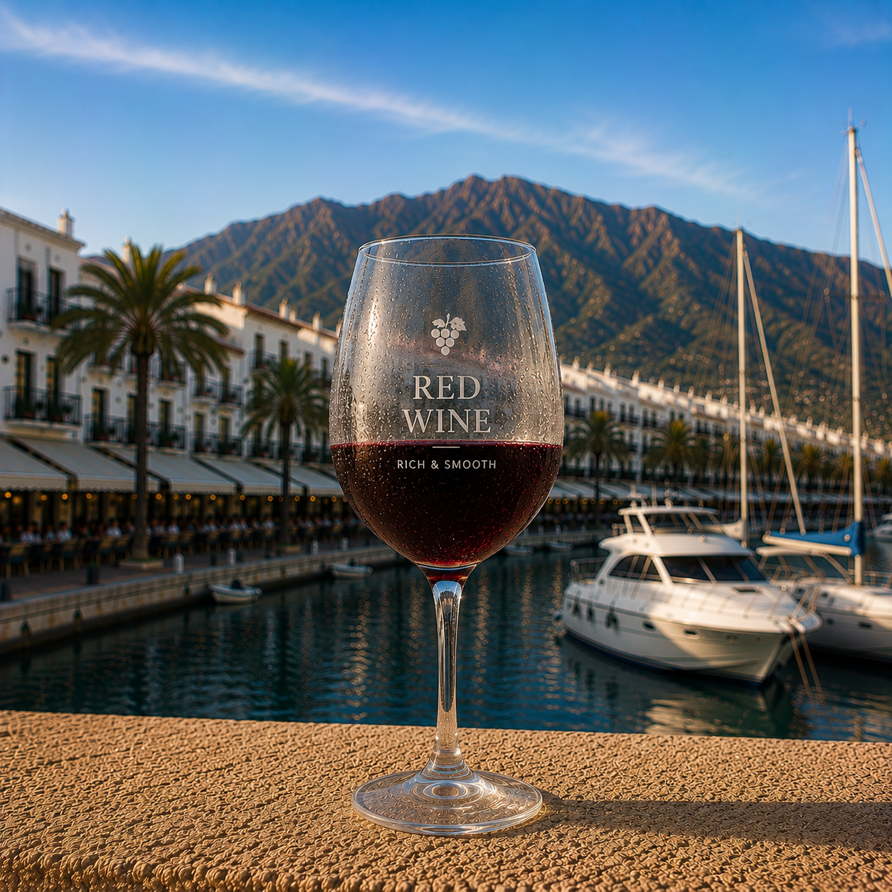 Glass of Red Wine - menu - Shoarma la Marina