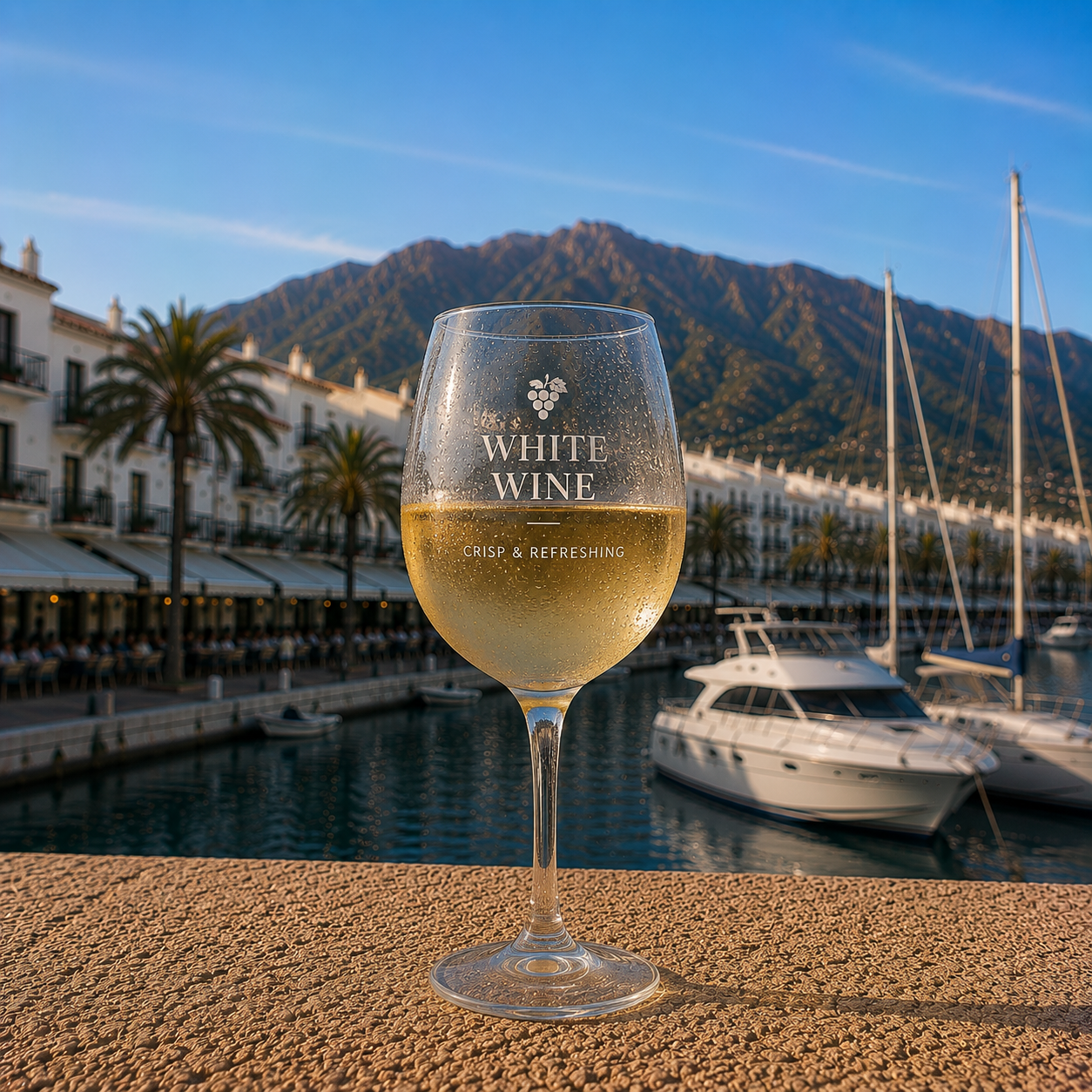 Glass of White Wine - menu - Shoarma la Marina