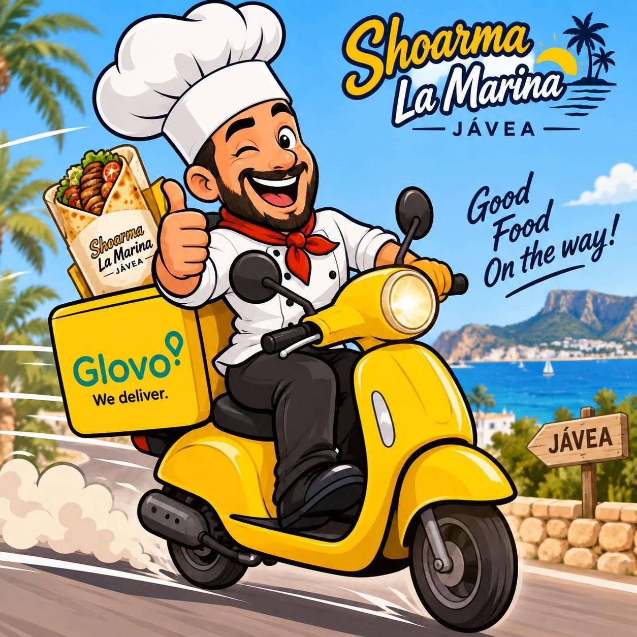 Glovo bezorgdienst Shoarma La Marina