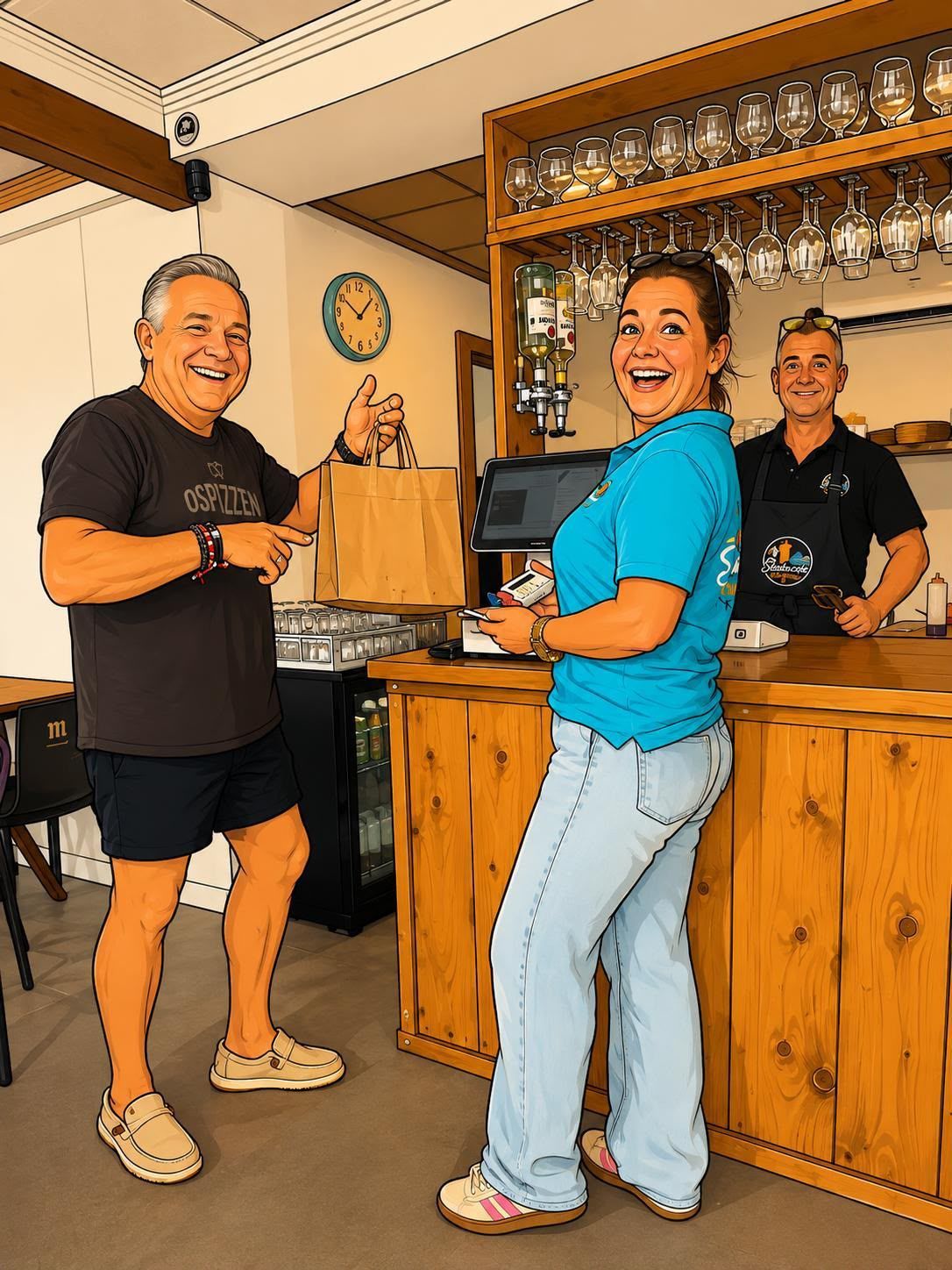 Ingrid met Patrick Shoarma La Marina Javea
