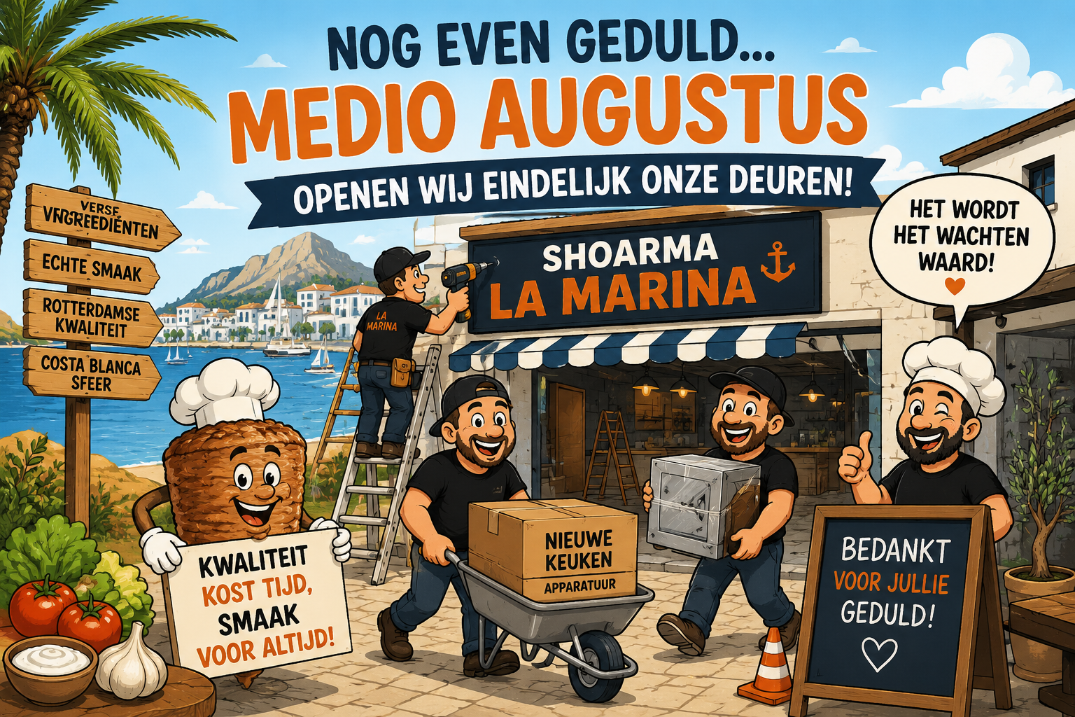 Shoarma La Marina Opens in Mid-August in Jávea – Latest Update