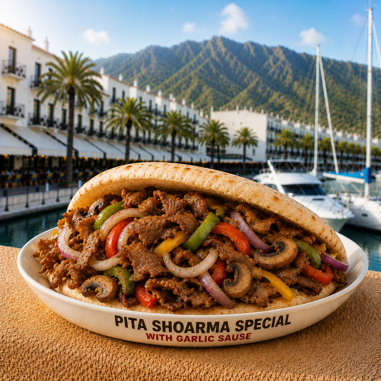 Pita shoarma special - menu - Shoarma la Marina