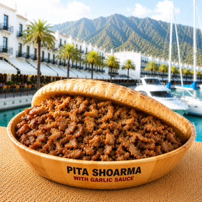 Pita with shoarma - menu - Shoarma la Marina