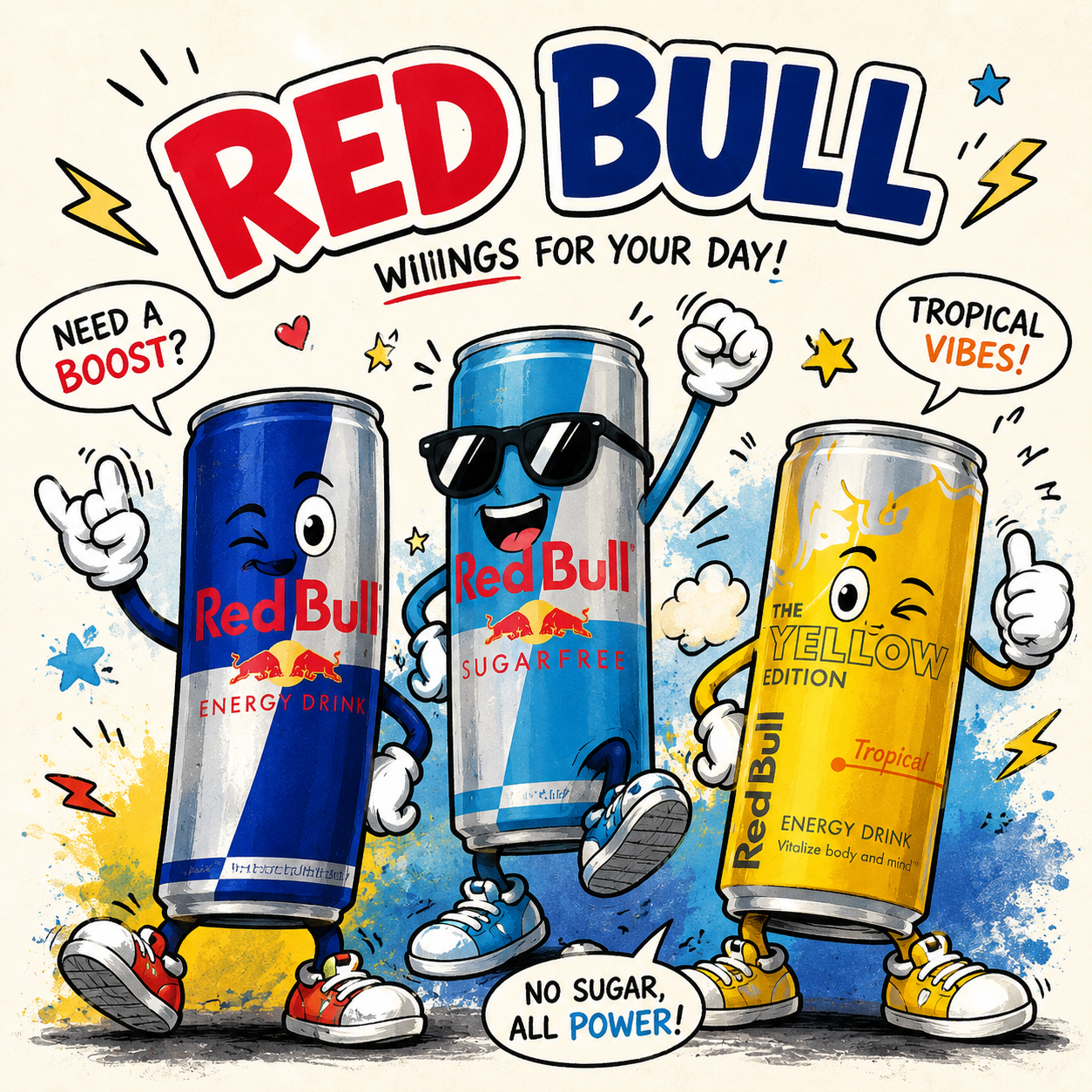 Red Bull Tropical power homepage