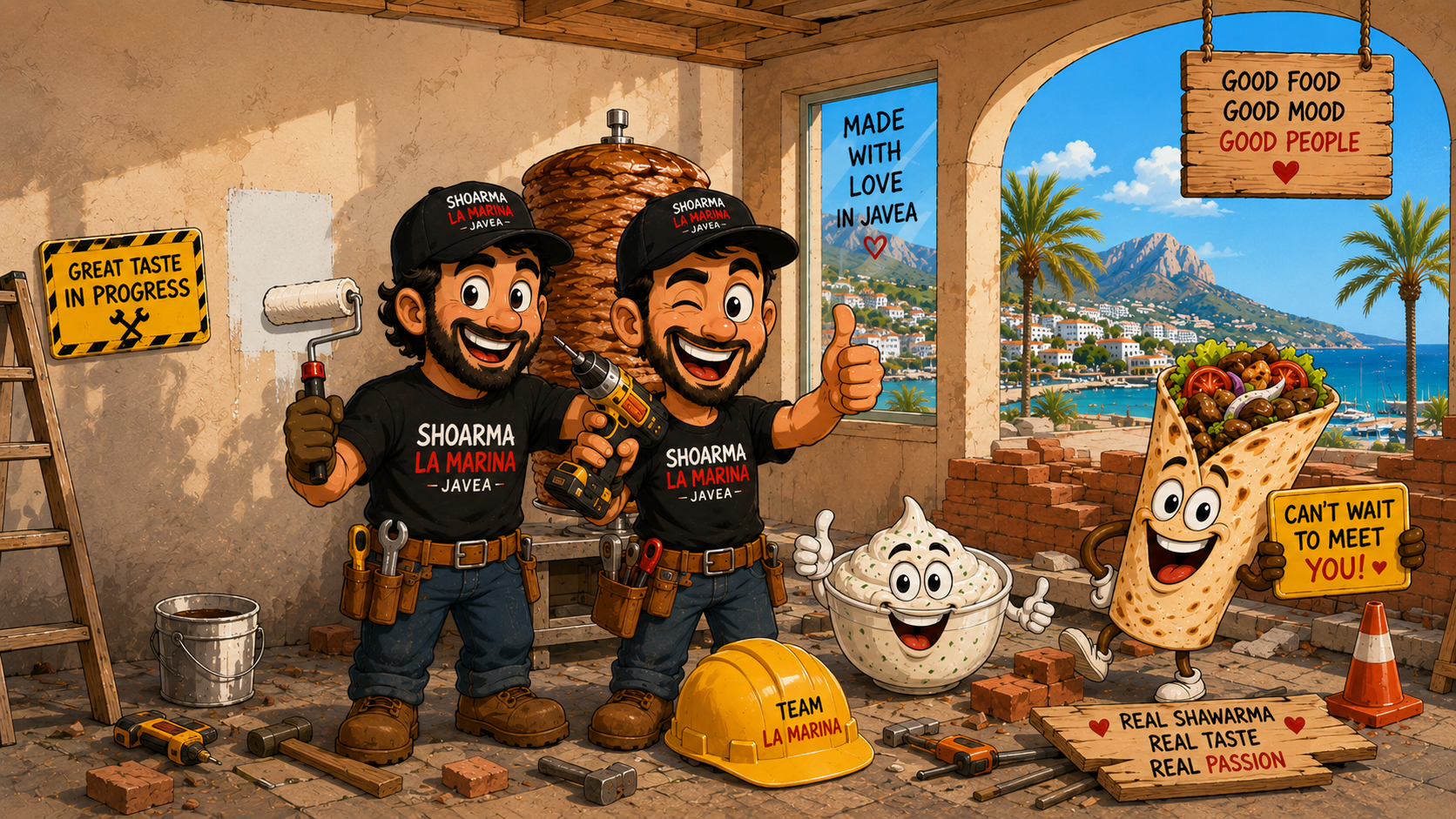 The Renovation at Shoarma La Marina Javea Is in Full Swing