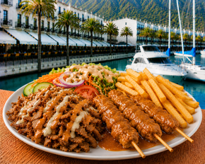 Shoarma & Satay Plate - menu - Shoarma la Marina