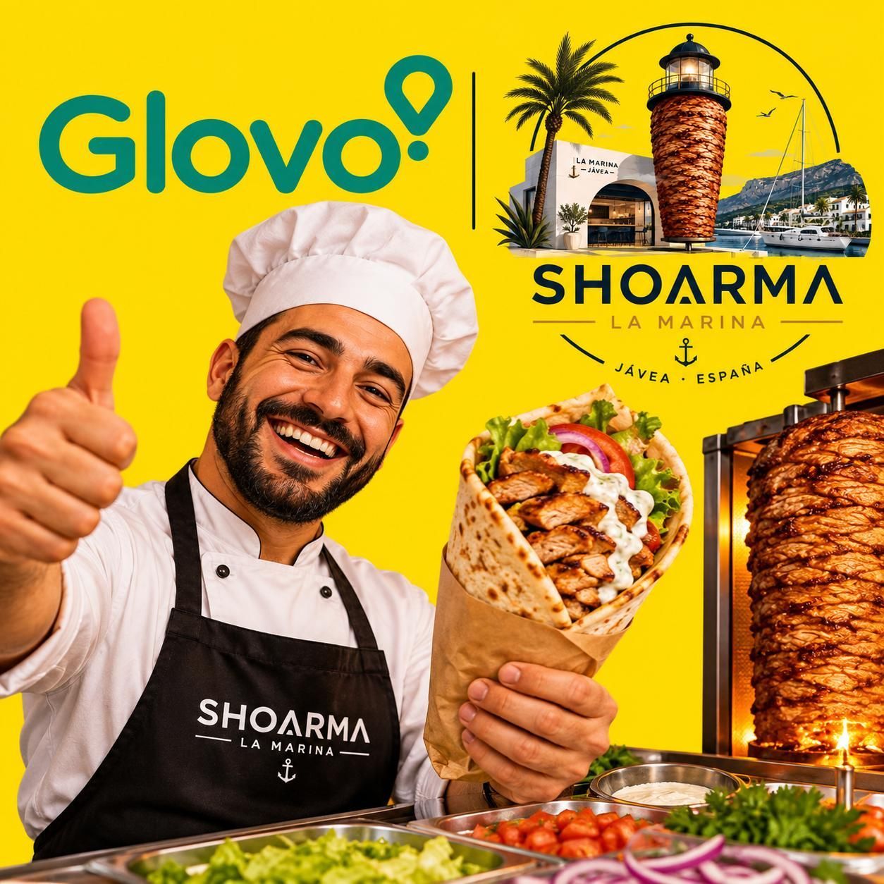 Shoarma La Marina Glovo bezorgpartner