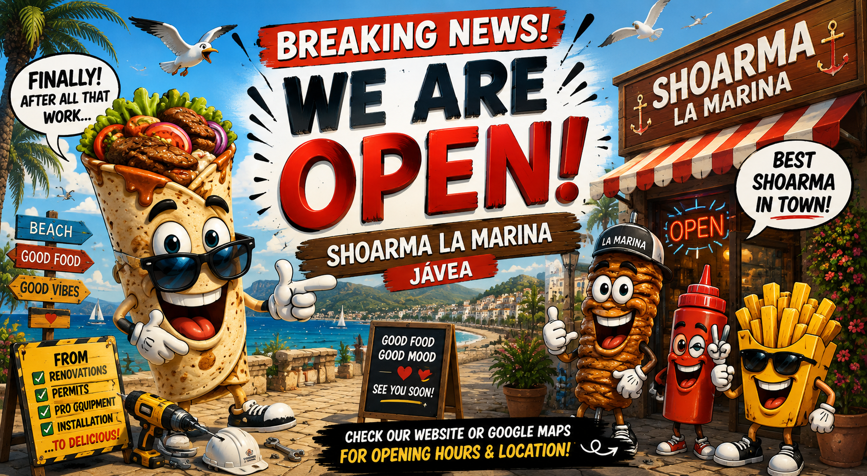 Shoarma La Marina is OPEN!