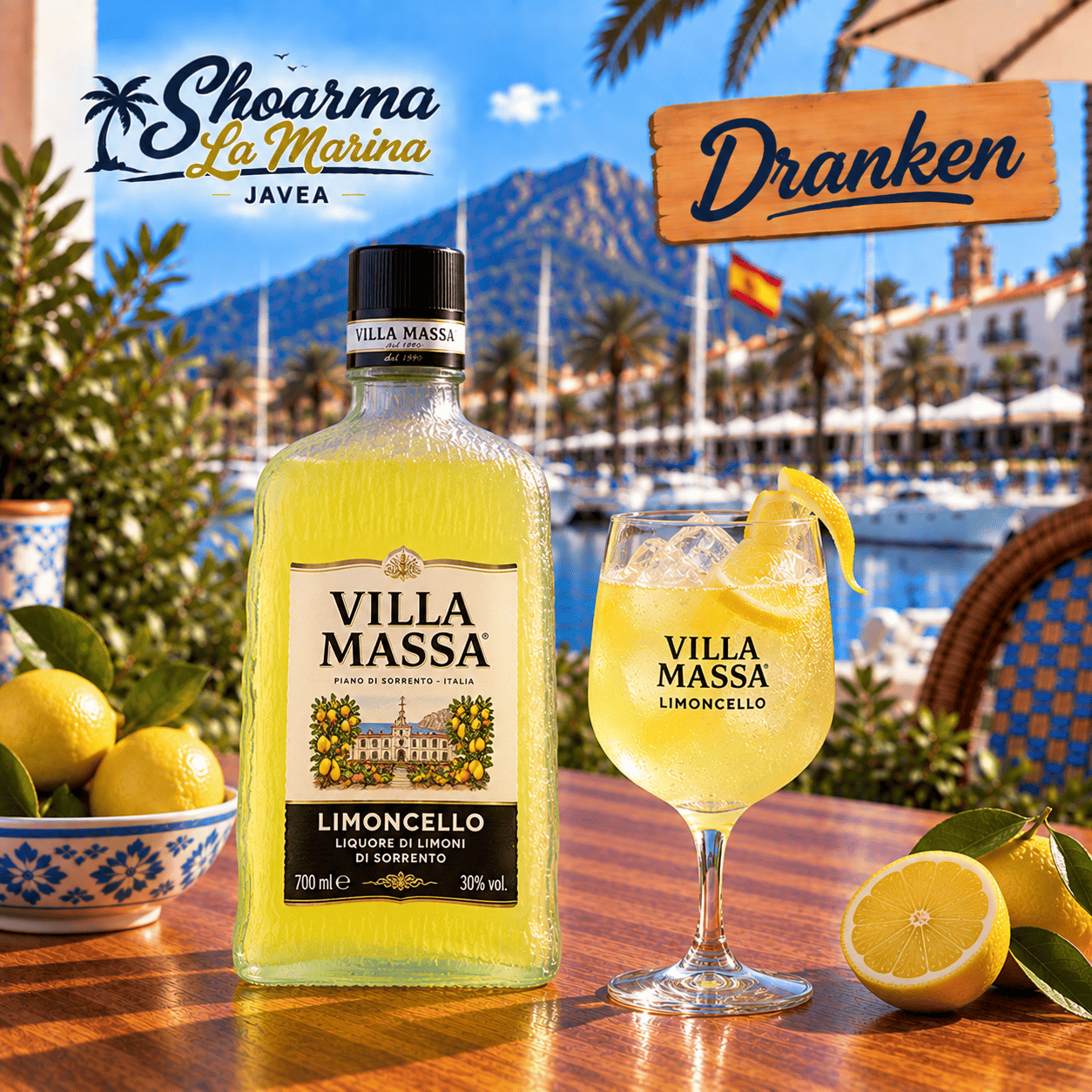 Shot of Limoncello Villa Massa