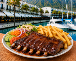 Spareribs plate - menu - Shoarma la Marina
