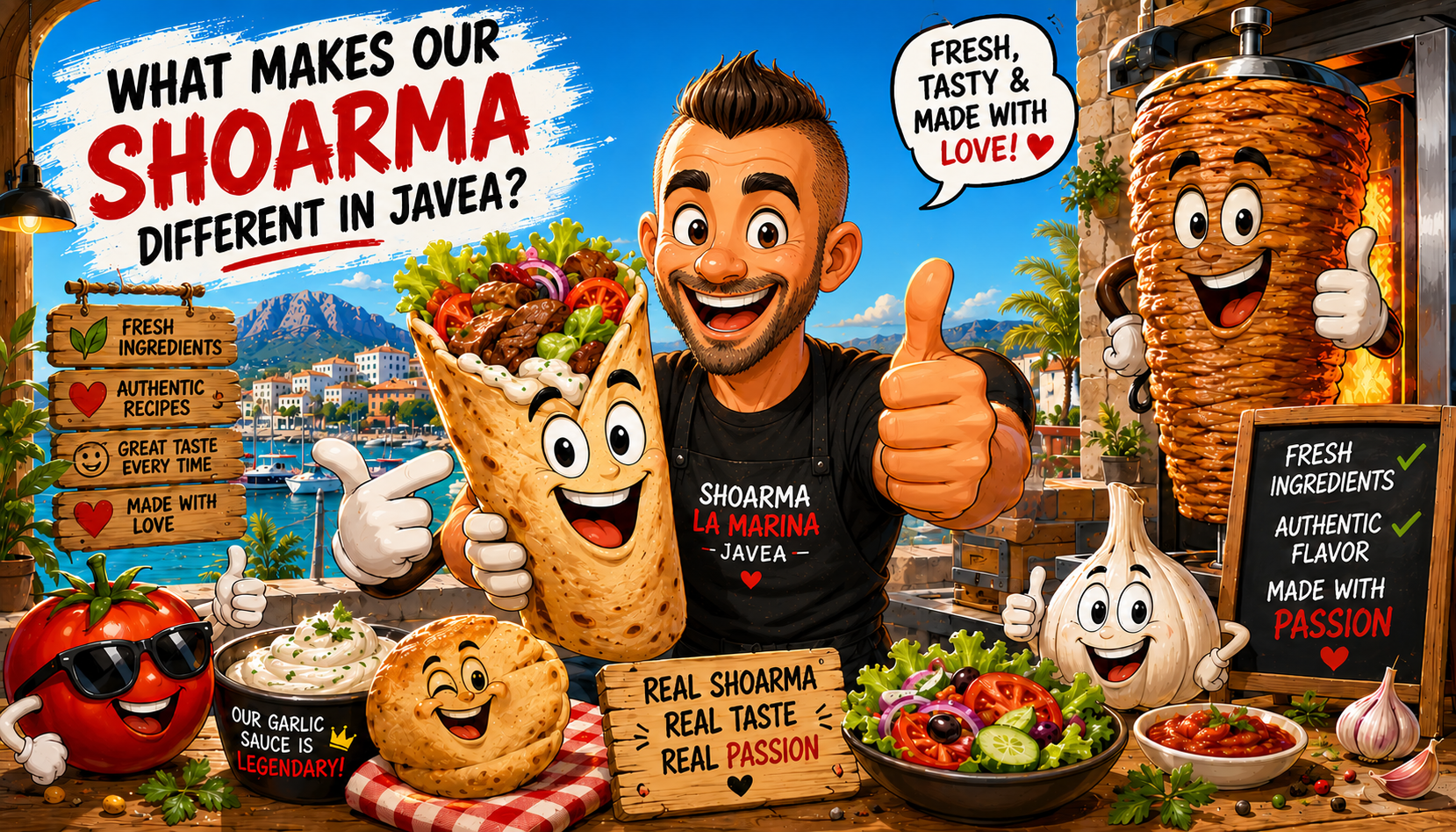 What makes our shoarma different in Javea
