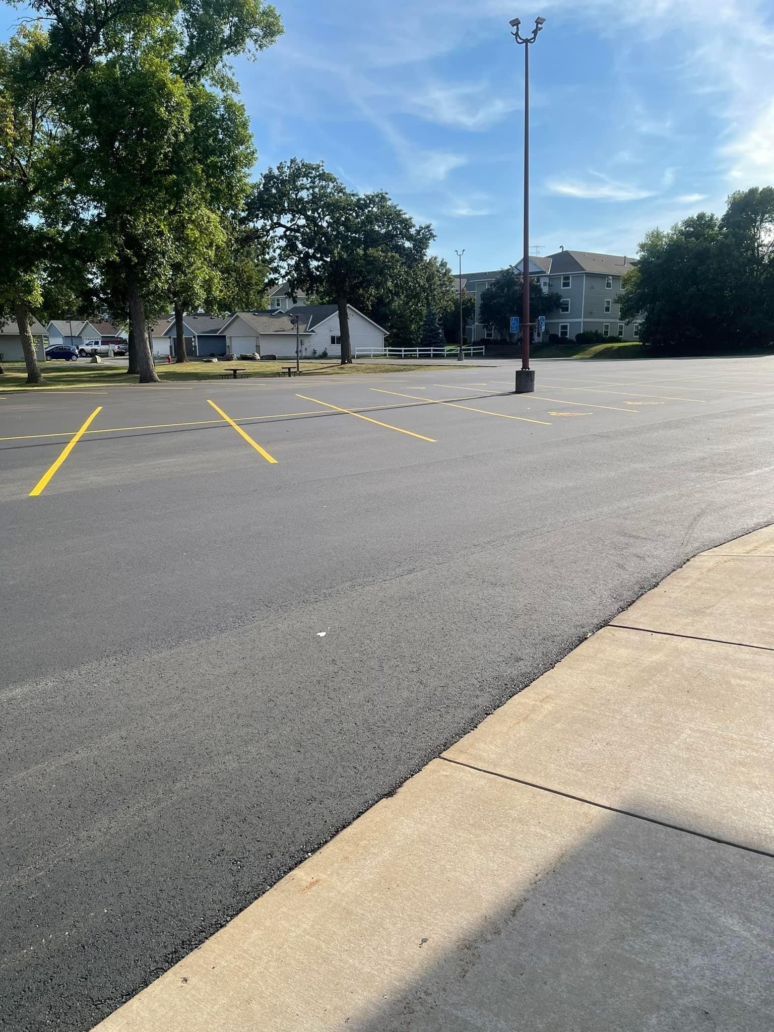 empty parking lot