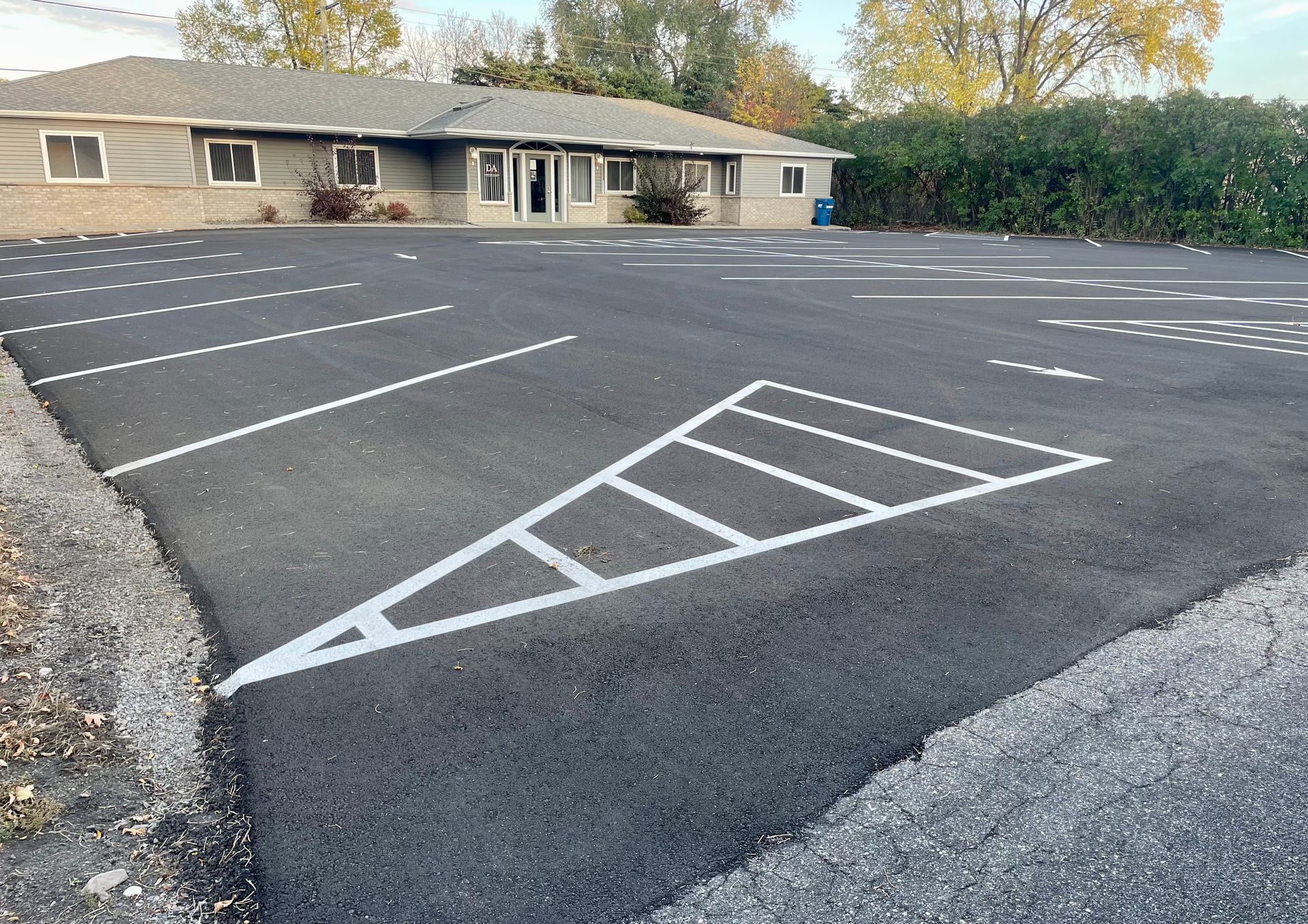 empty parking lot