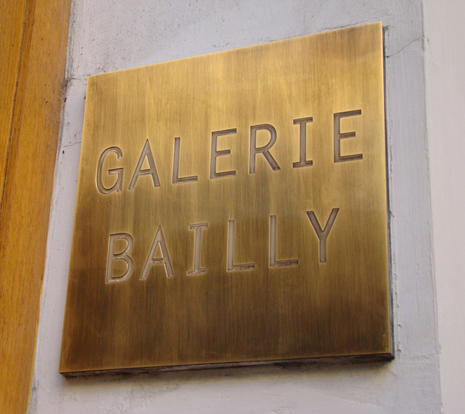 Plaque gravée en laiton vieilli signalétique