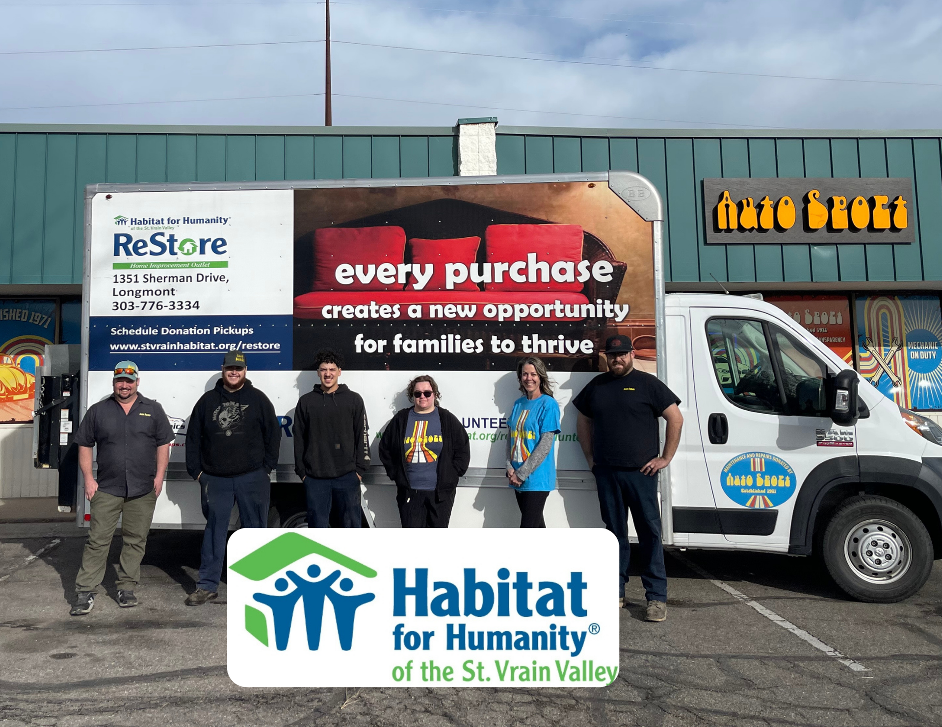 People Standing in Front of a Habitat for Humanity ReStore | AutoSport
