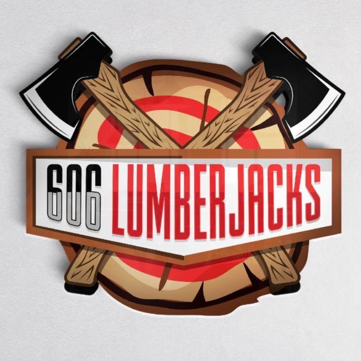 SOG Lumberjacks logo with crossed axes over a wood-slice target in red and tan