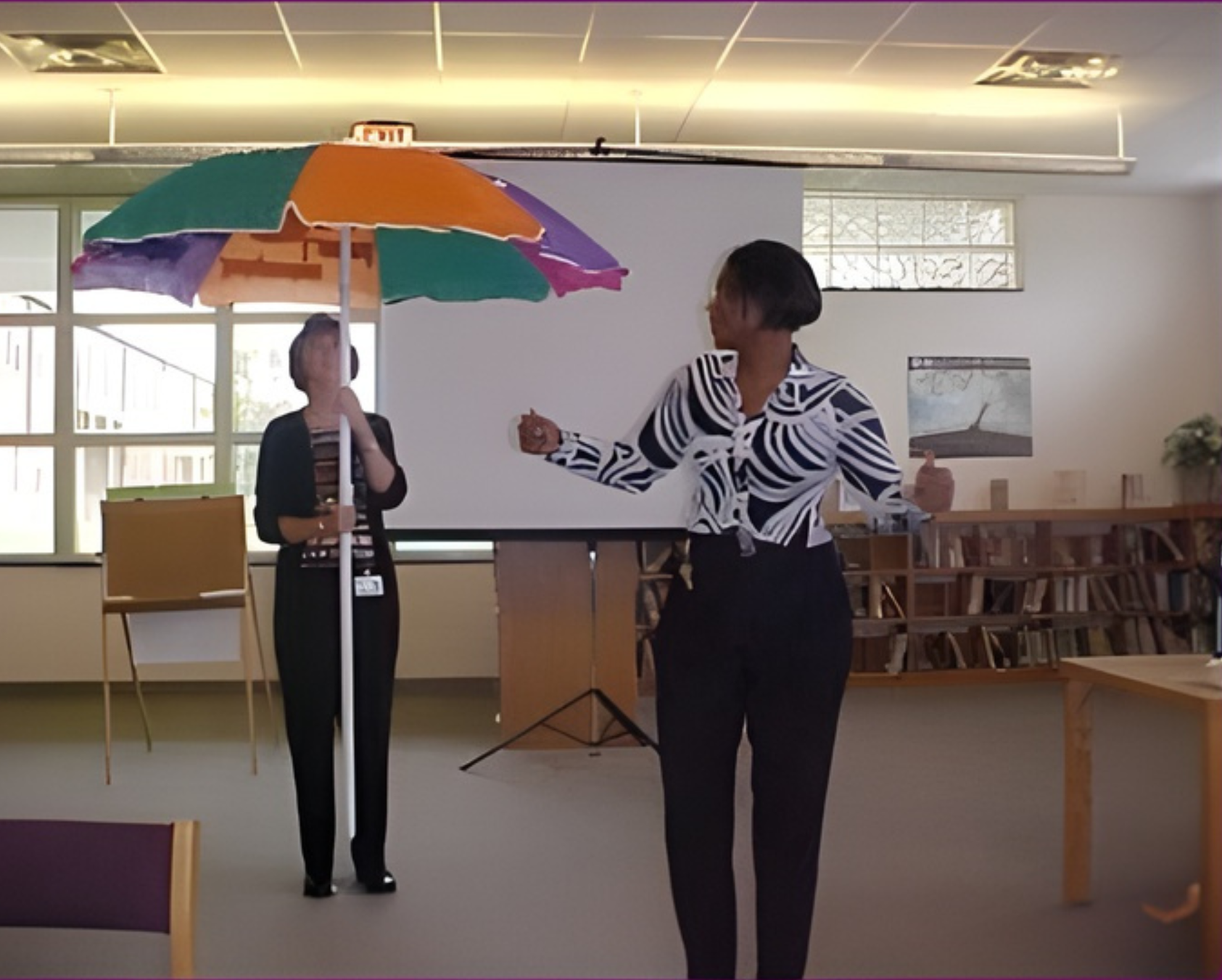 R. Folice Bailey facilitating leadership workshop for educators