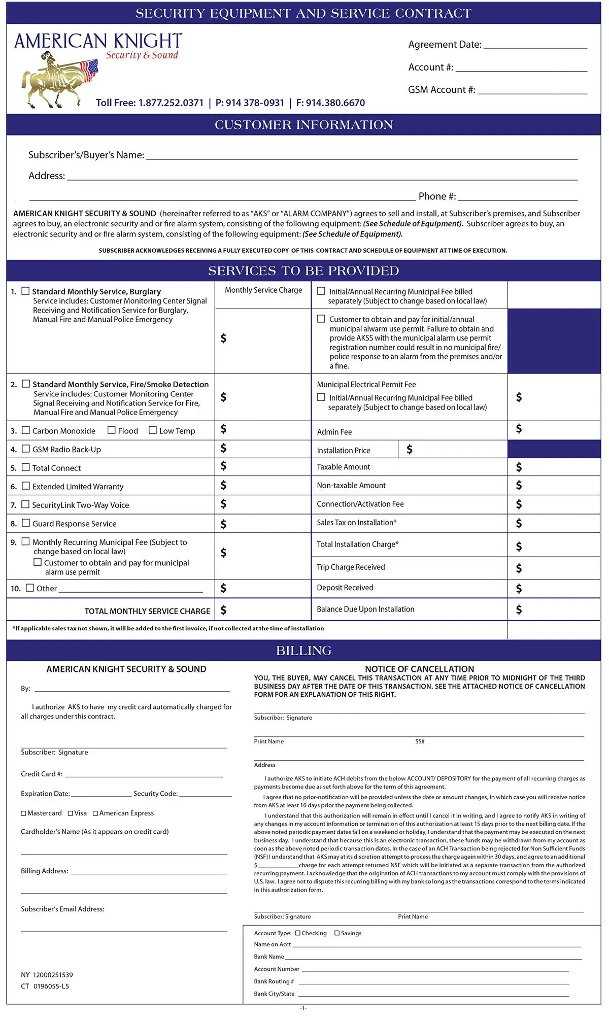 Screenshot of a blue-and-white form webpage with tables, text fields, and a header banner