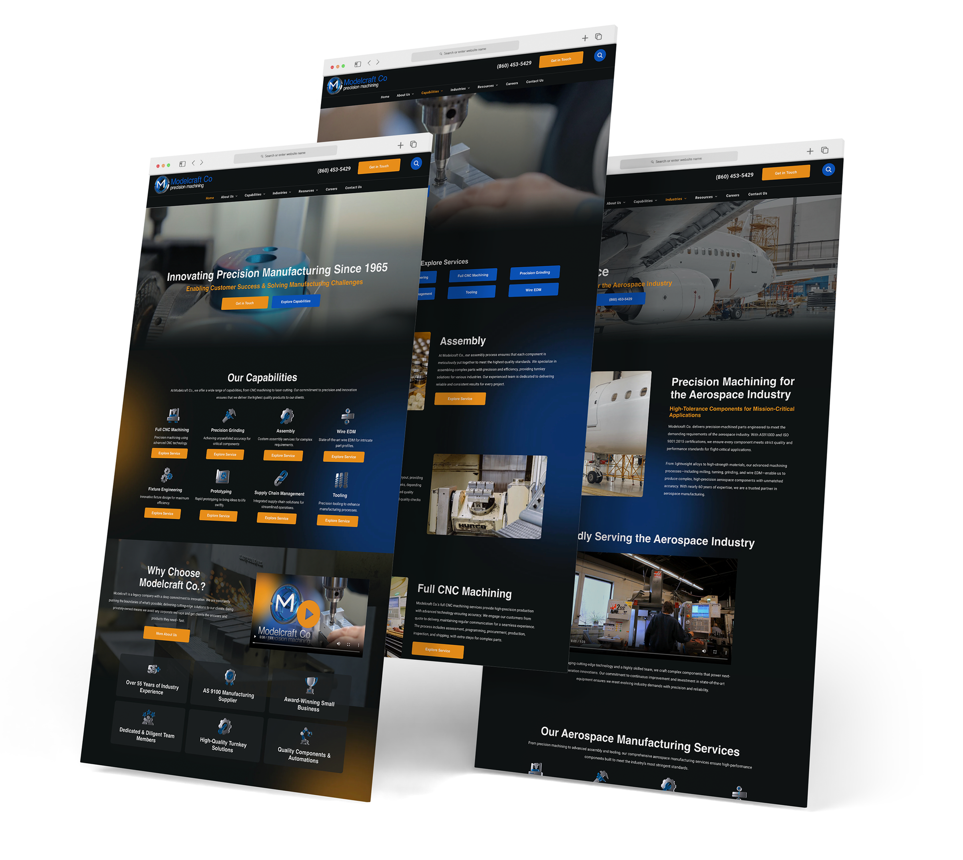 Model Craft website screen grabs