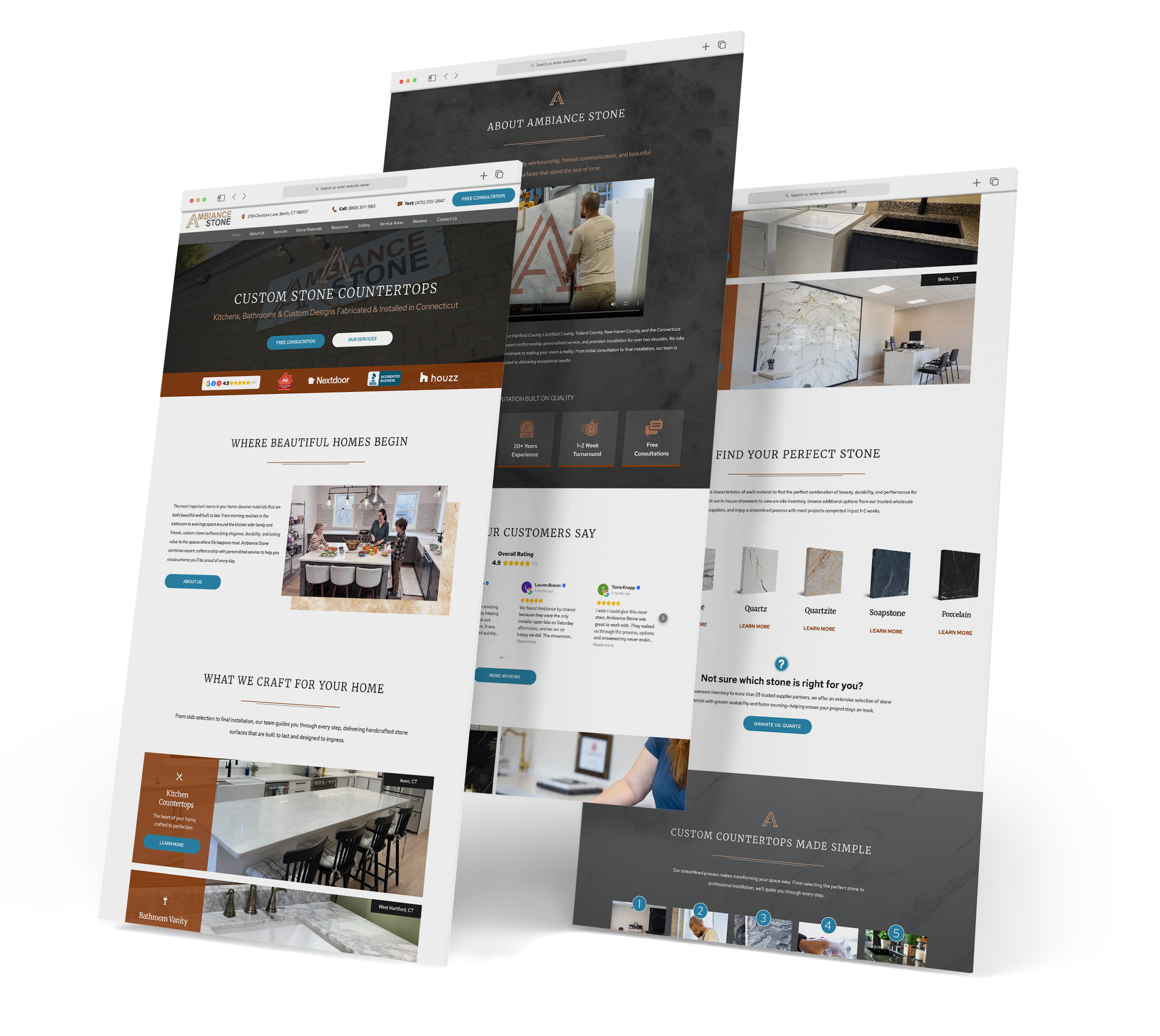 Earthlight Technologies website screen grabs.