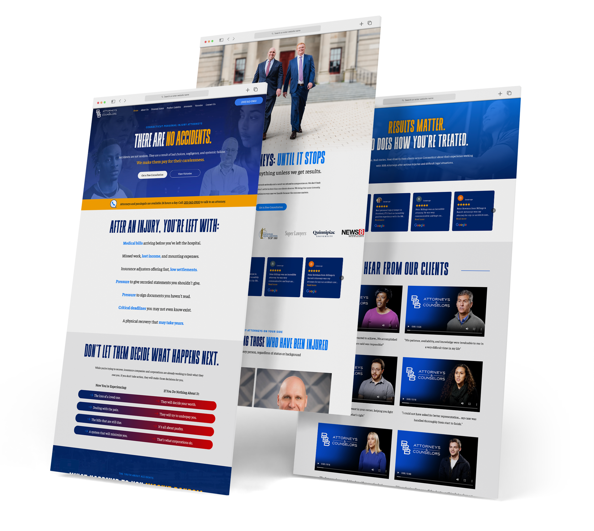 BBB Attorneys website screen grabs
