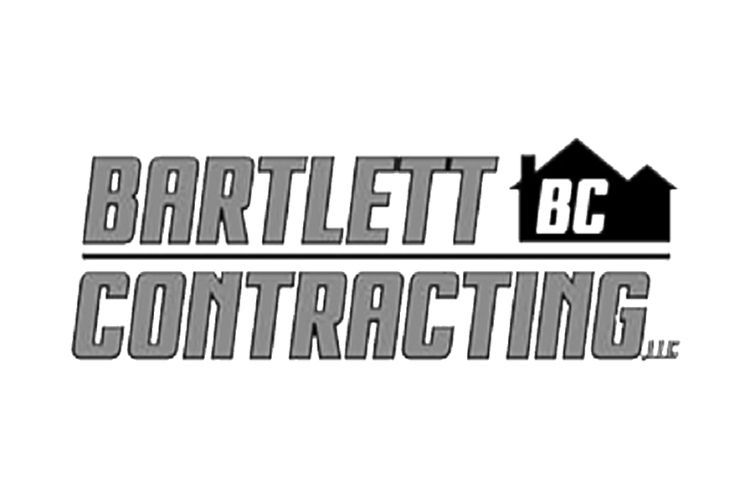 Bartlett Contracting logo with house icon and