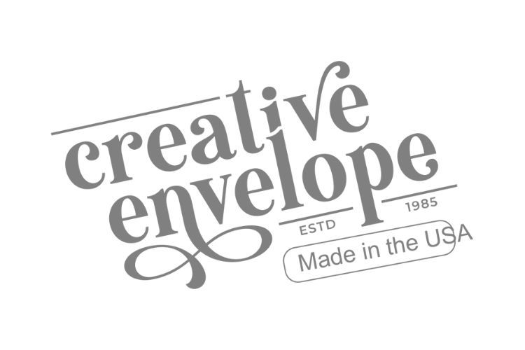 Creative Envelope logo: stylized text with the words