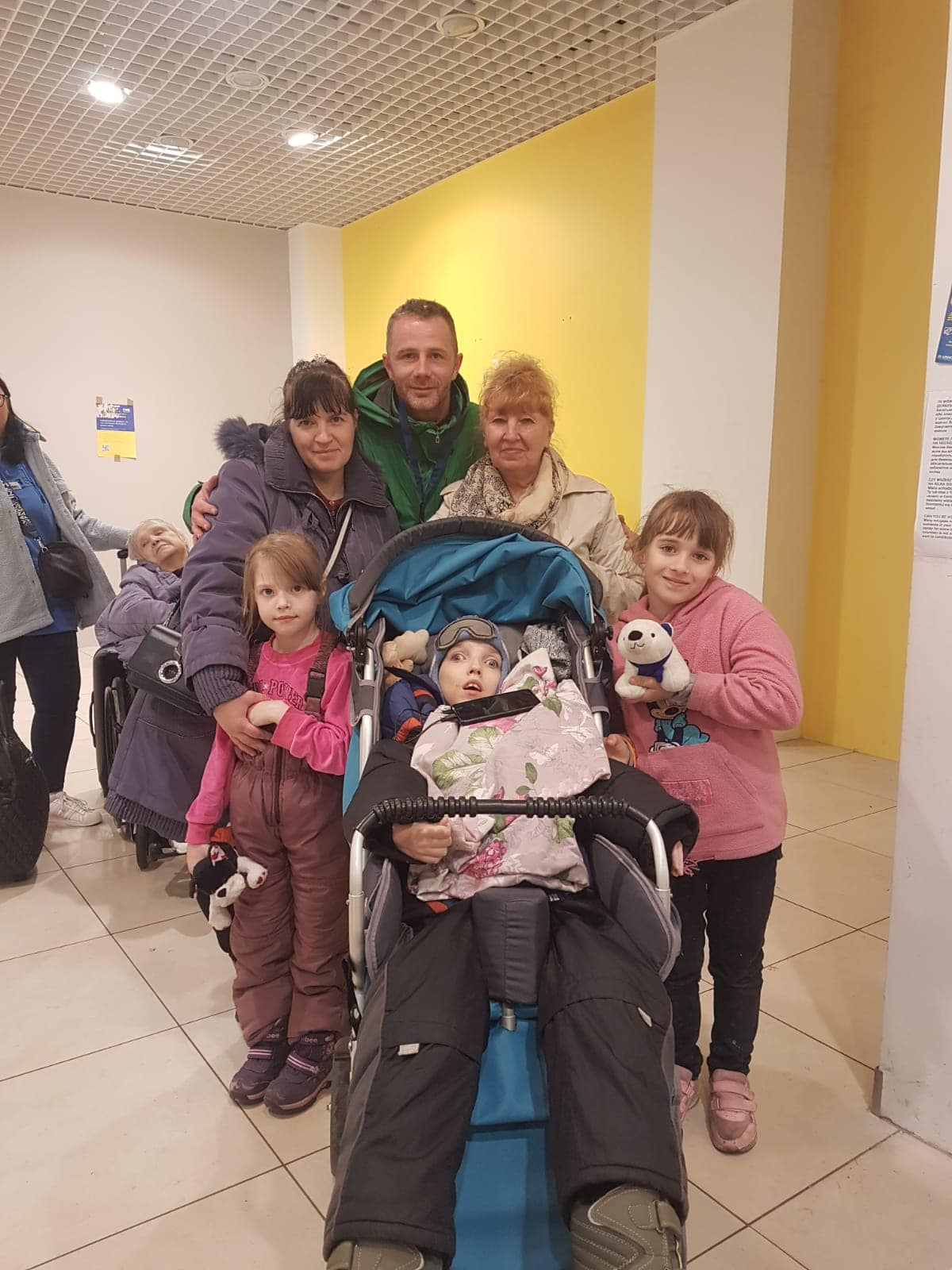 Evacuated Family
