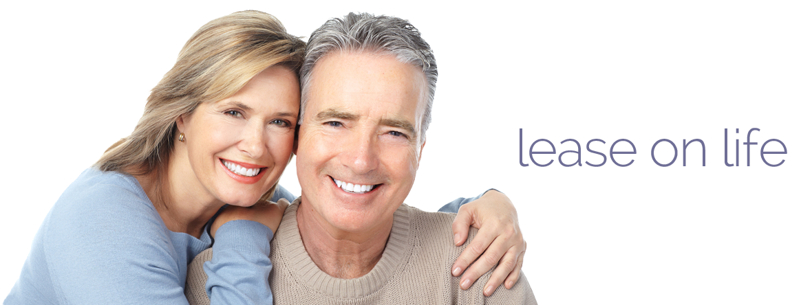 white male and female couple smiling facing the camera. with words that says 