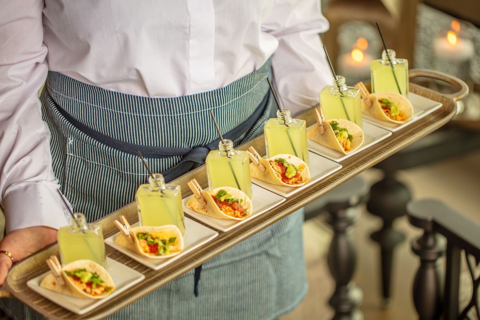 Mini Tacos Passed Appetizer at The Starting Gate at GreatHorse