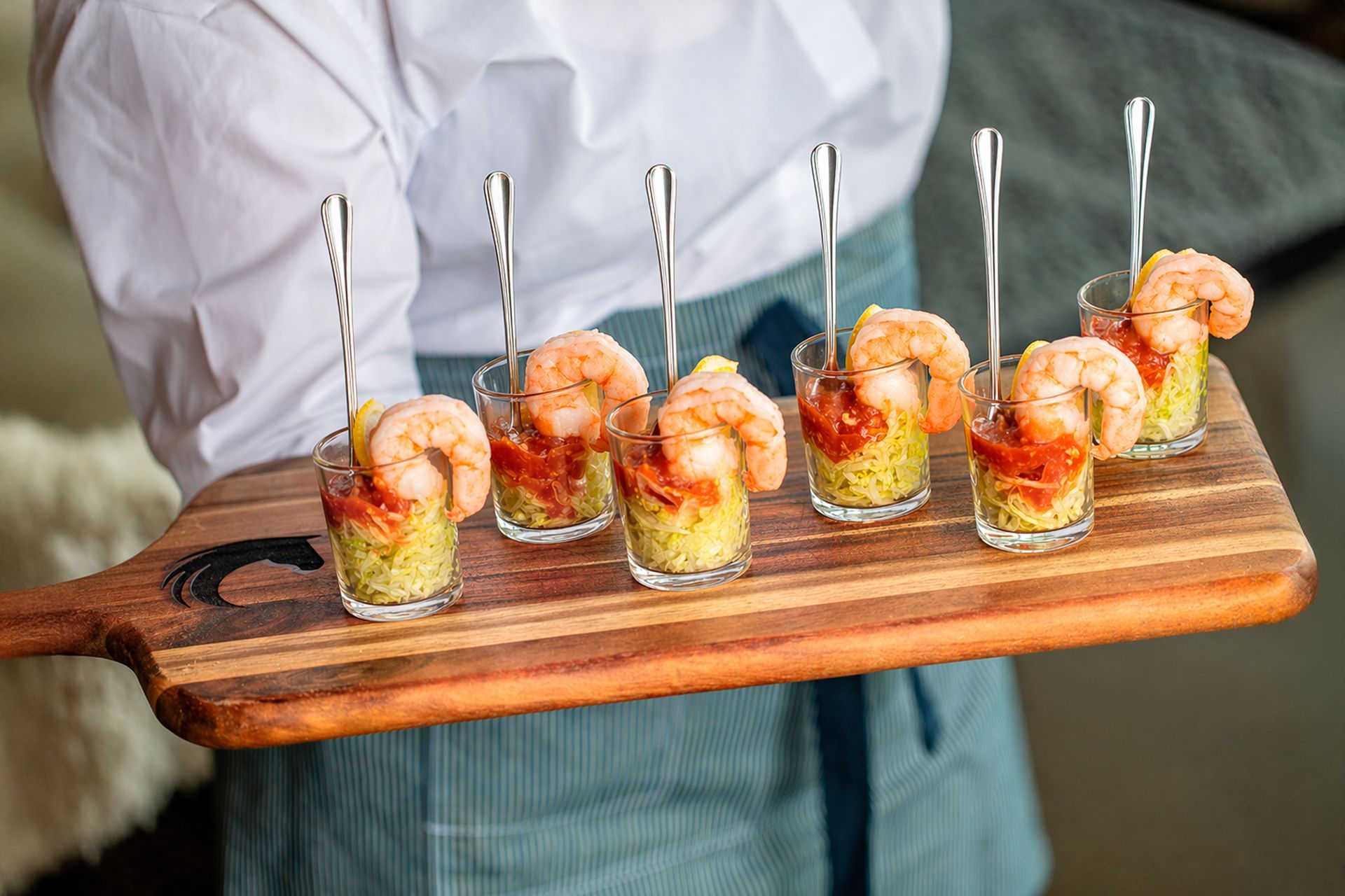 Shrimp Cocktail Passed Appetizer at The Starting Gate at GreatHorse