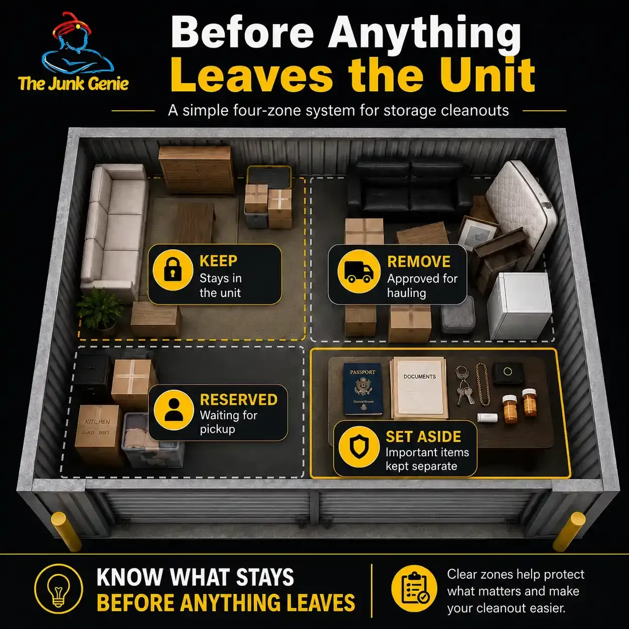 Poster about clutter control: