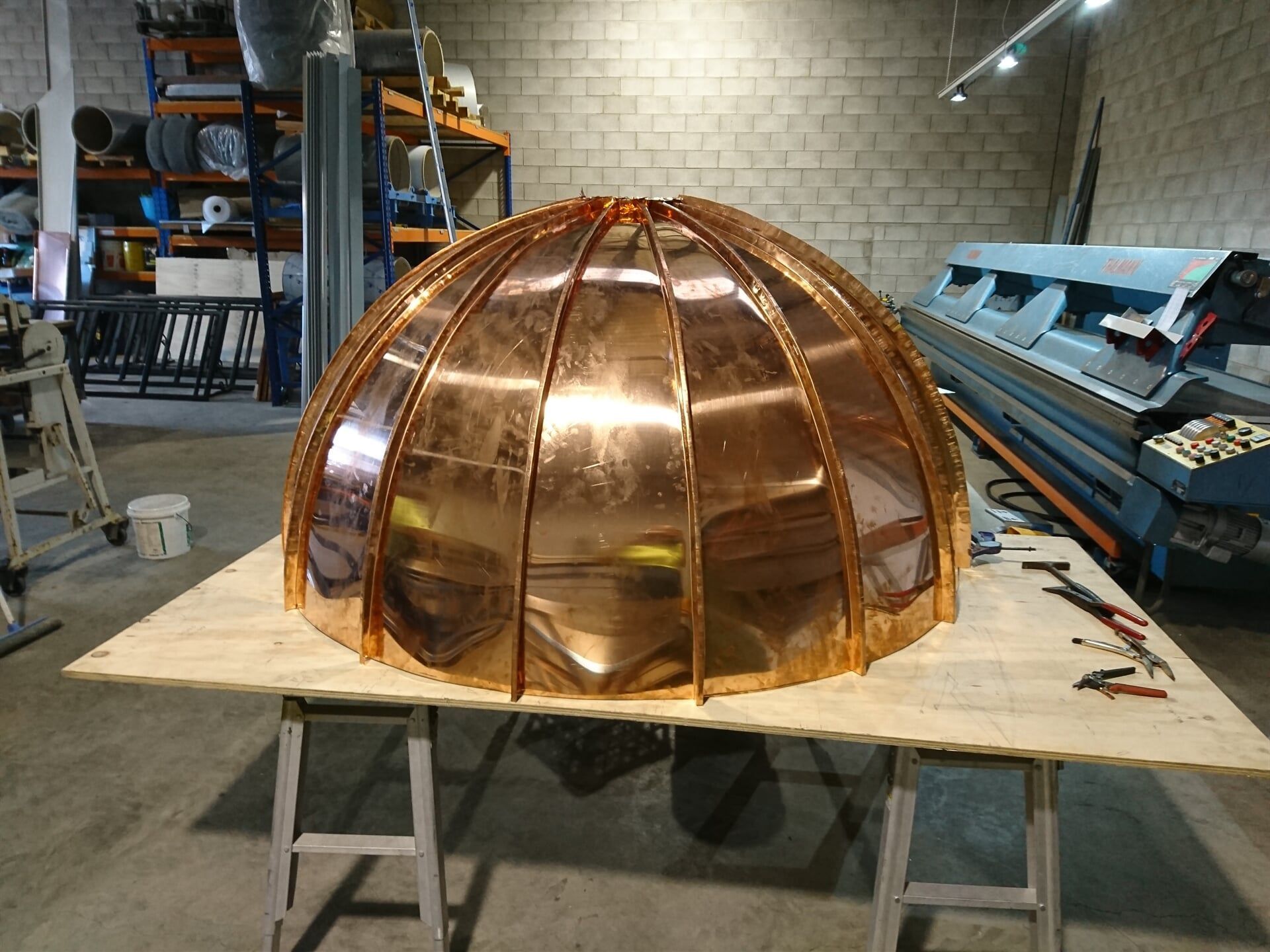Domed Awning in Custom Panels