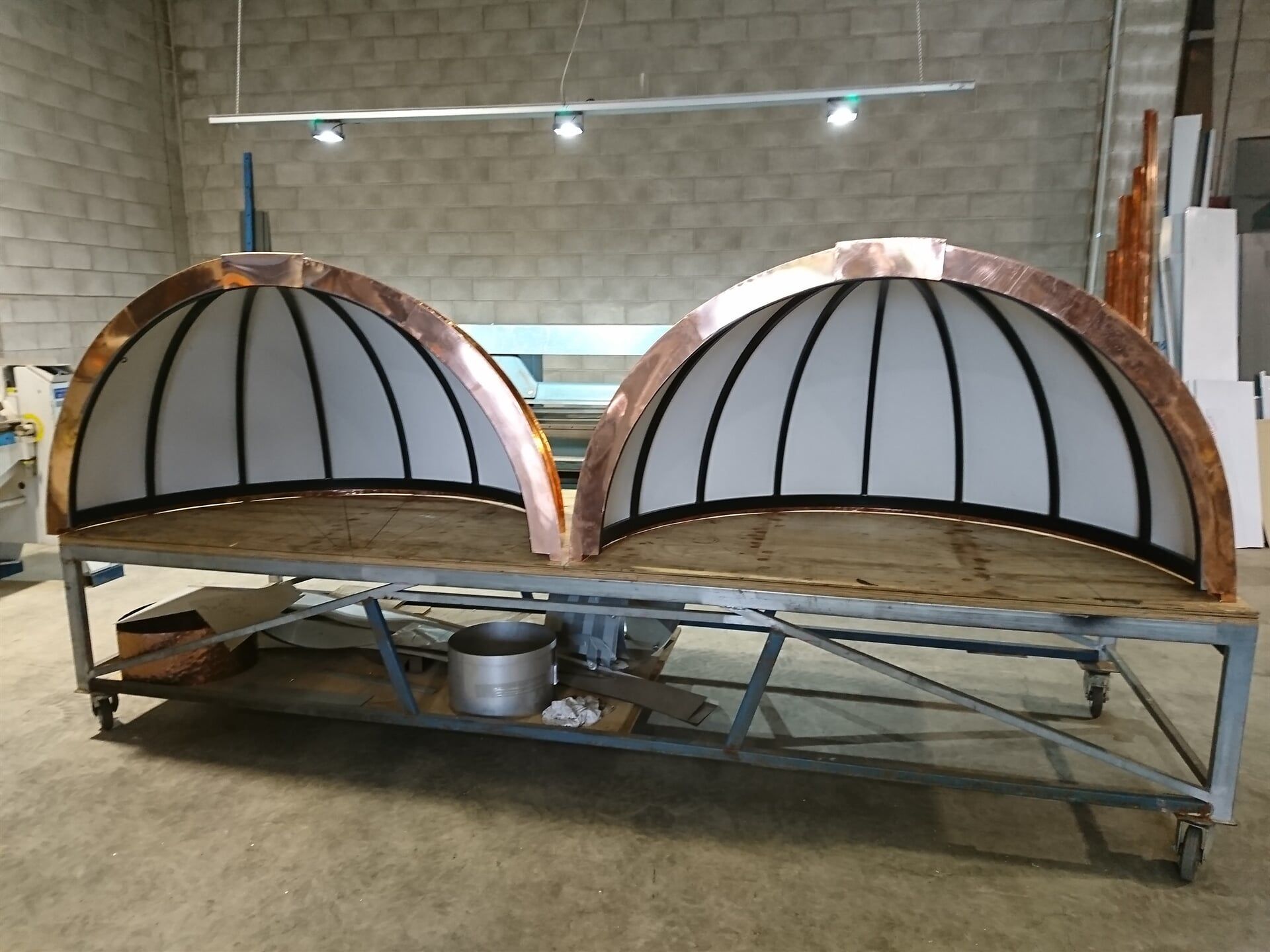 Inside of Domed Awnings