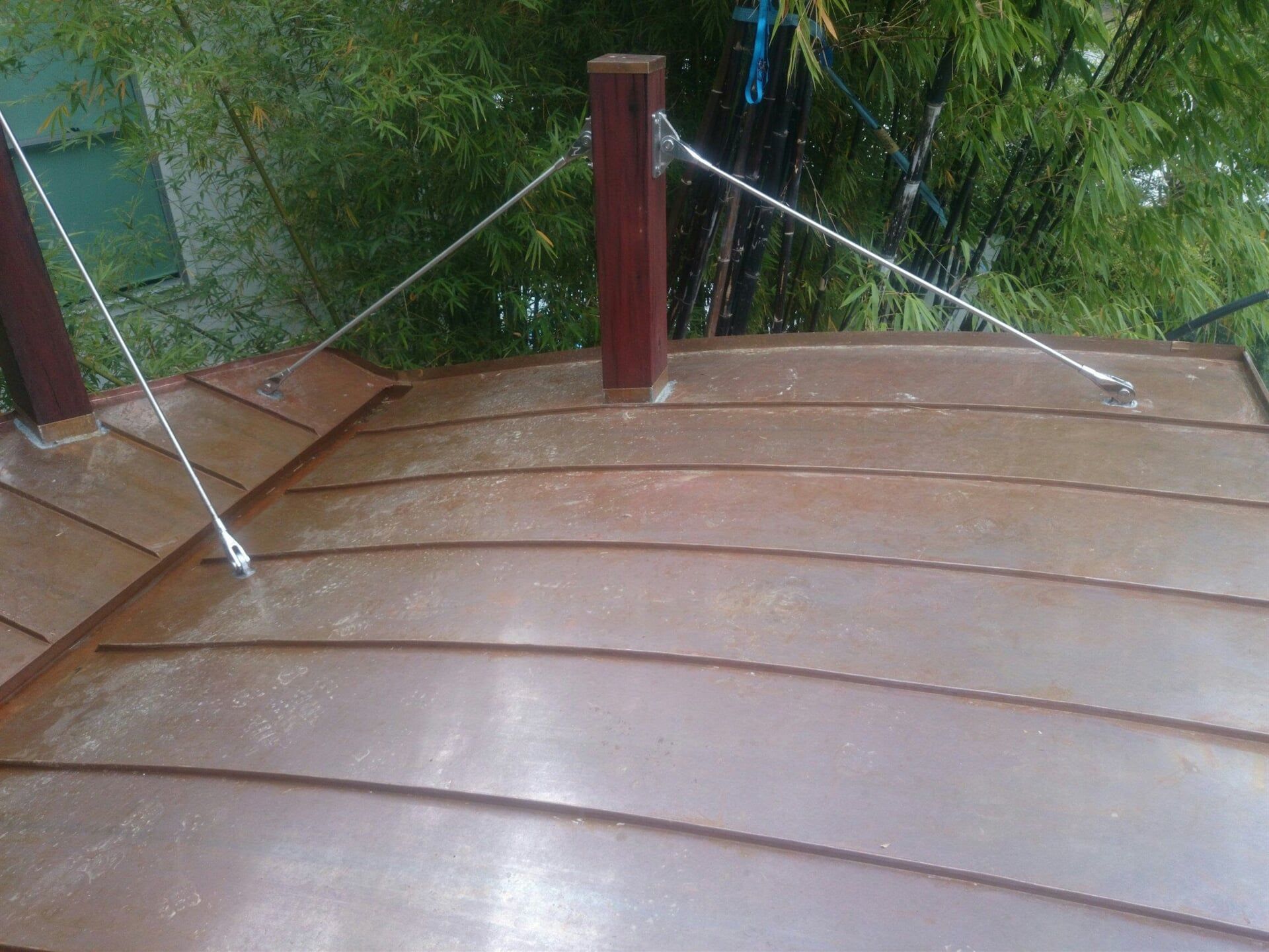 Curved Double Standing Seam Roof