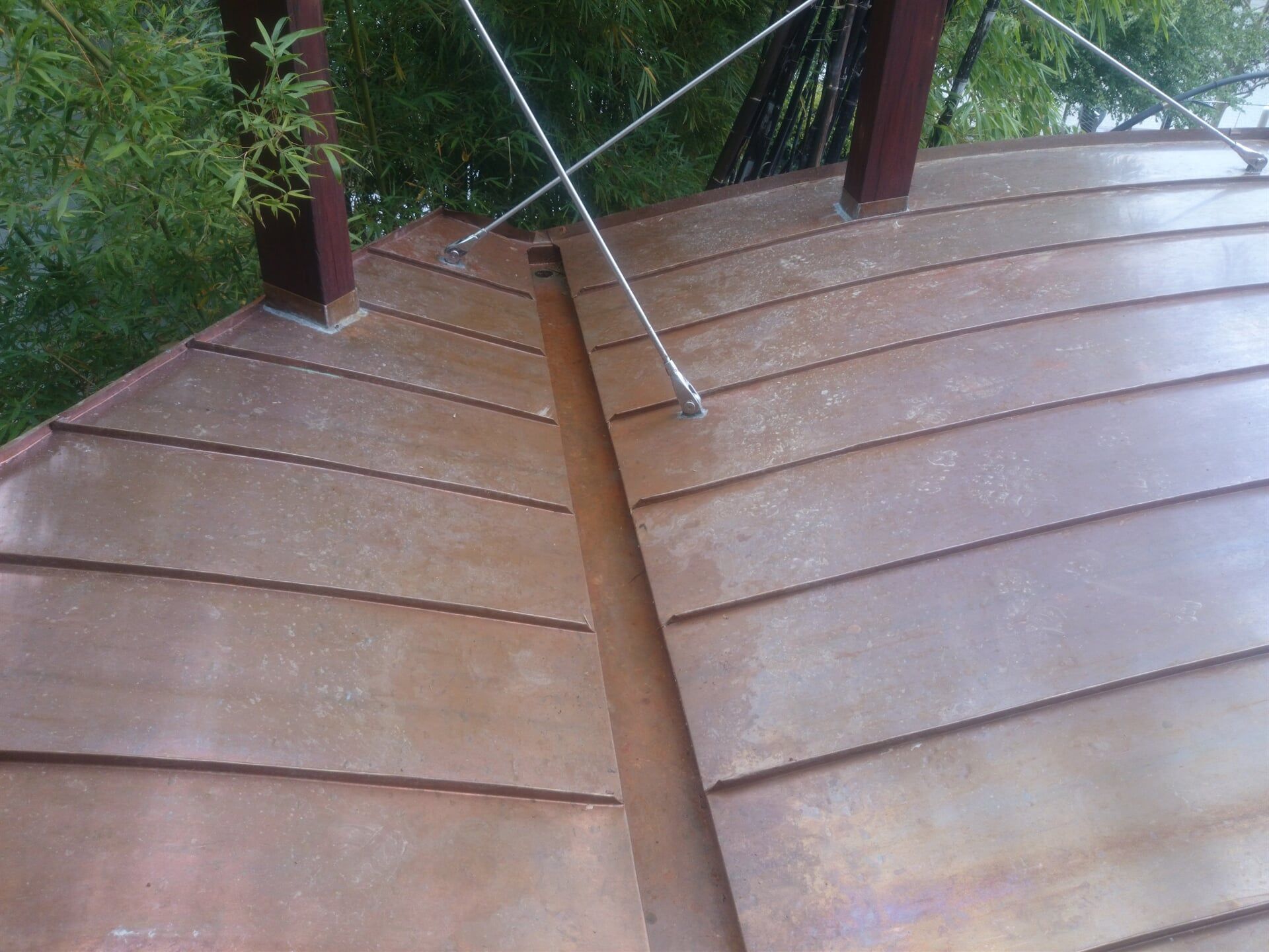 Curved Double Standing Seam Roof