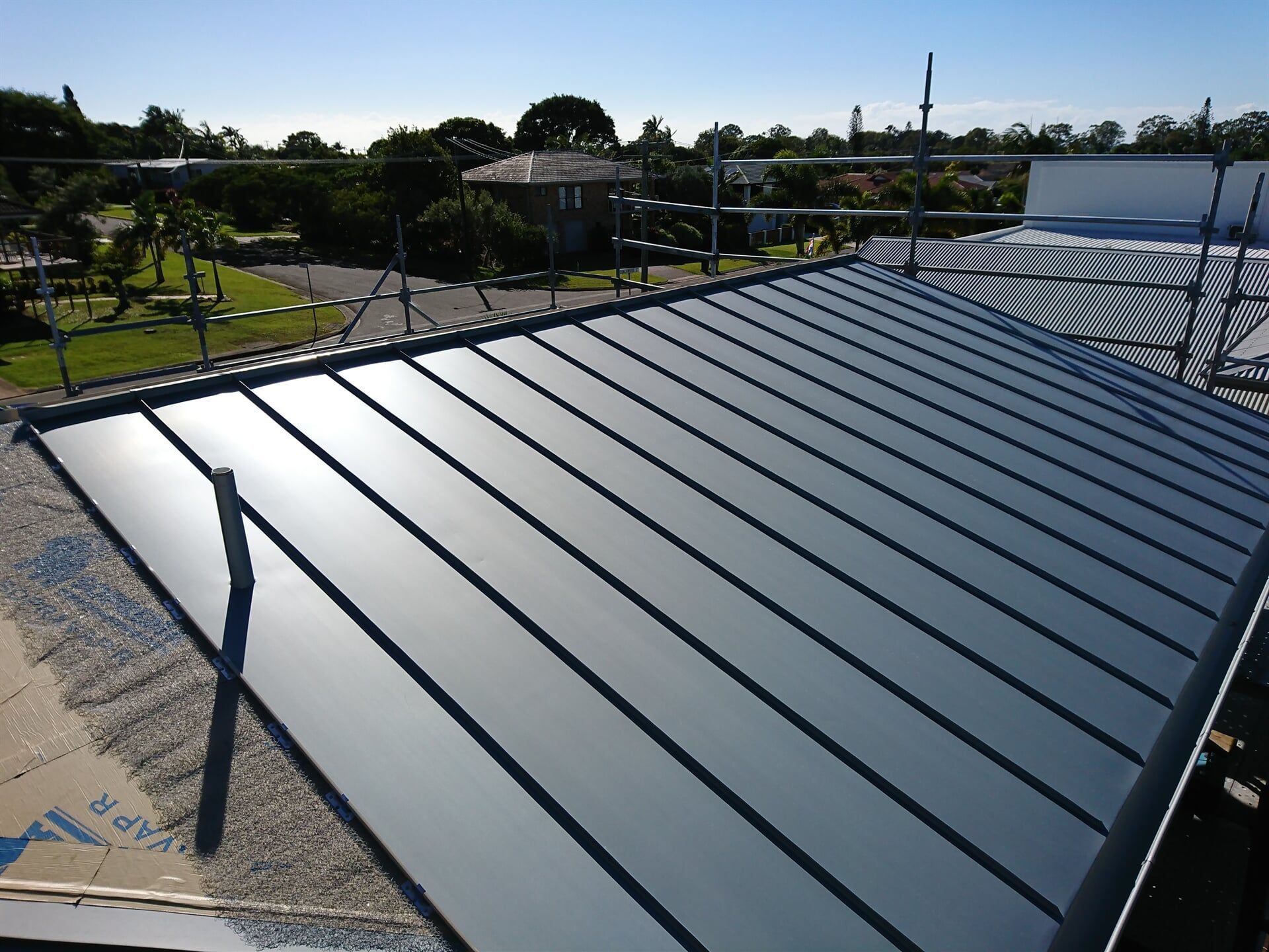 Rheinzink Pre-Weathered Double Standing Seam System