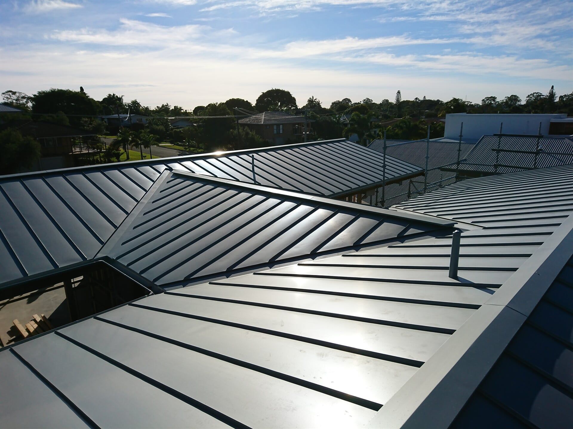Rheinzink Pre-Weathered Double Standing Seam System
