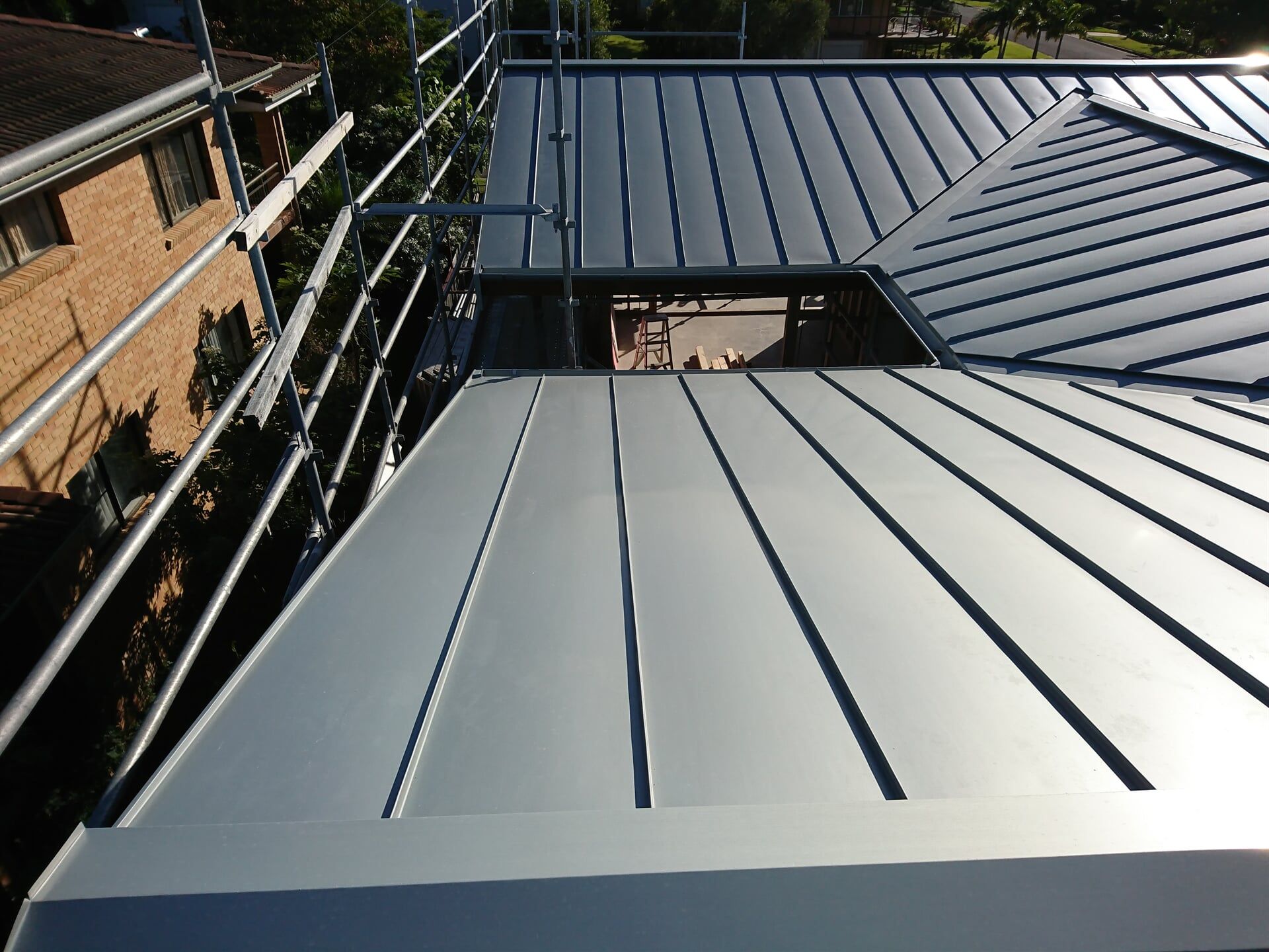 Rheinzink Pre-Weathered Double Standing Seam System