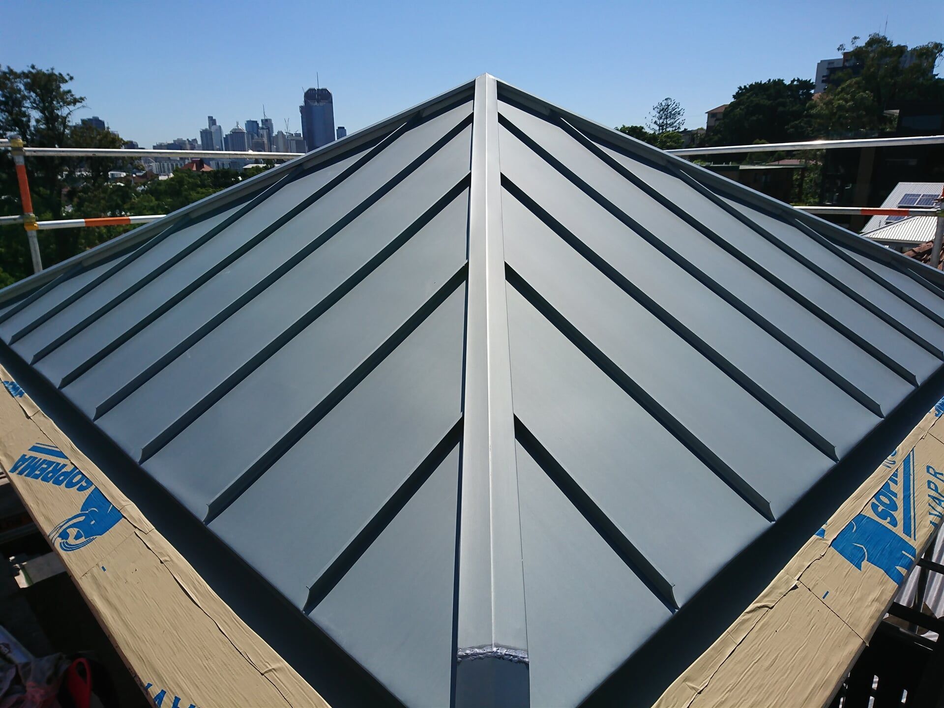 Rheinzink Pre-Weathered Standing Seam System