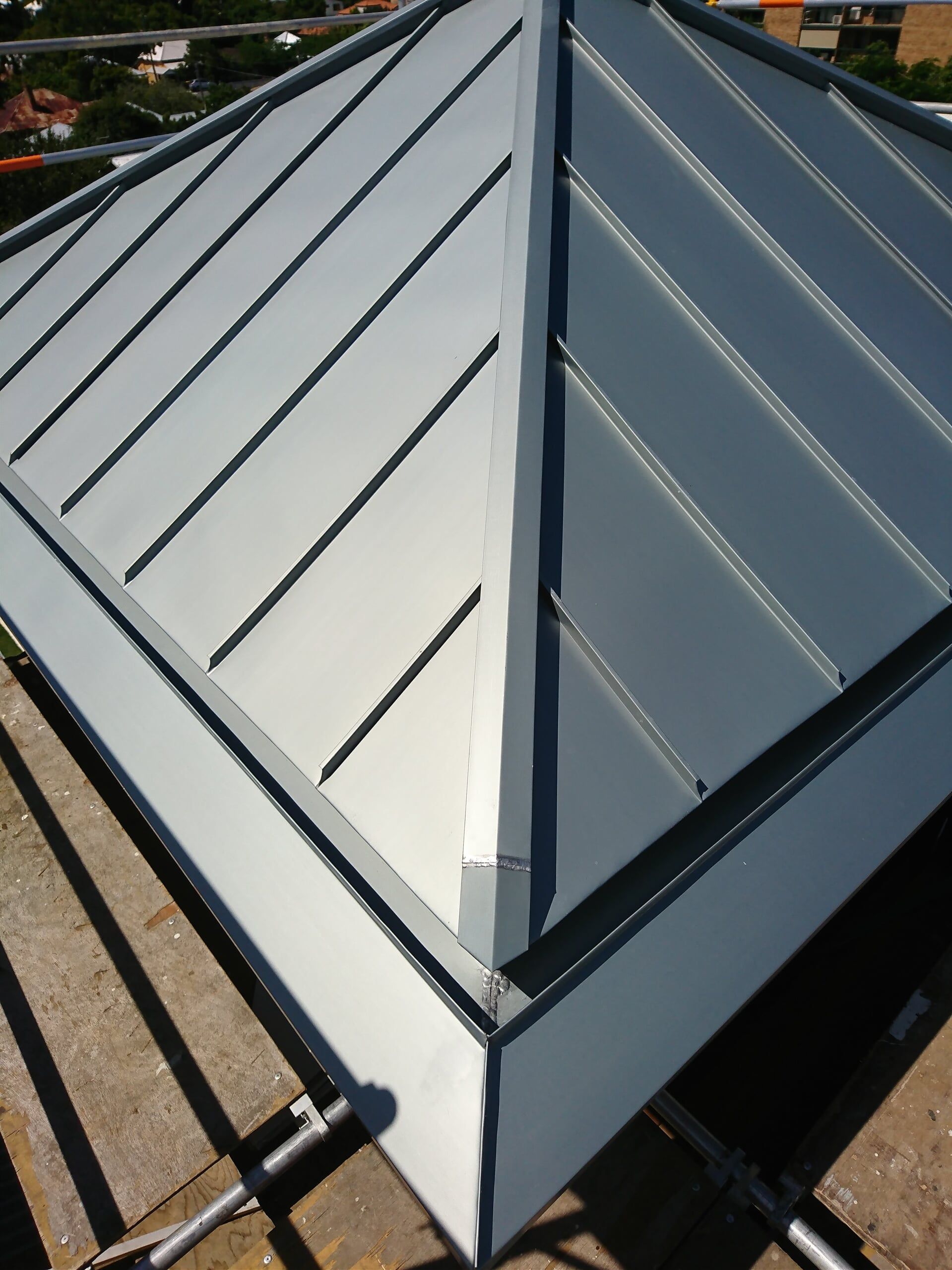 Rheinzink Pre-Weathered Standing Seam System