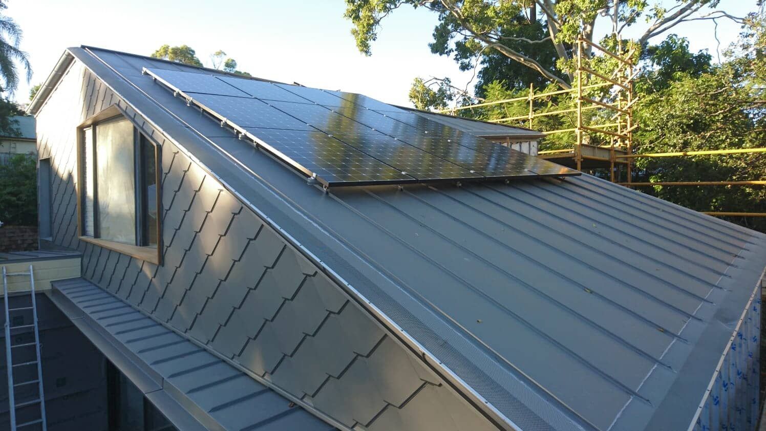 ElZinc Slate in Double Standing Seam System