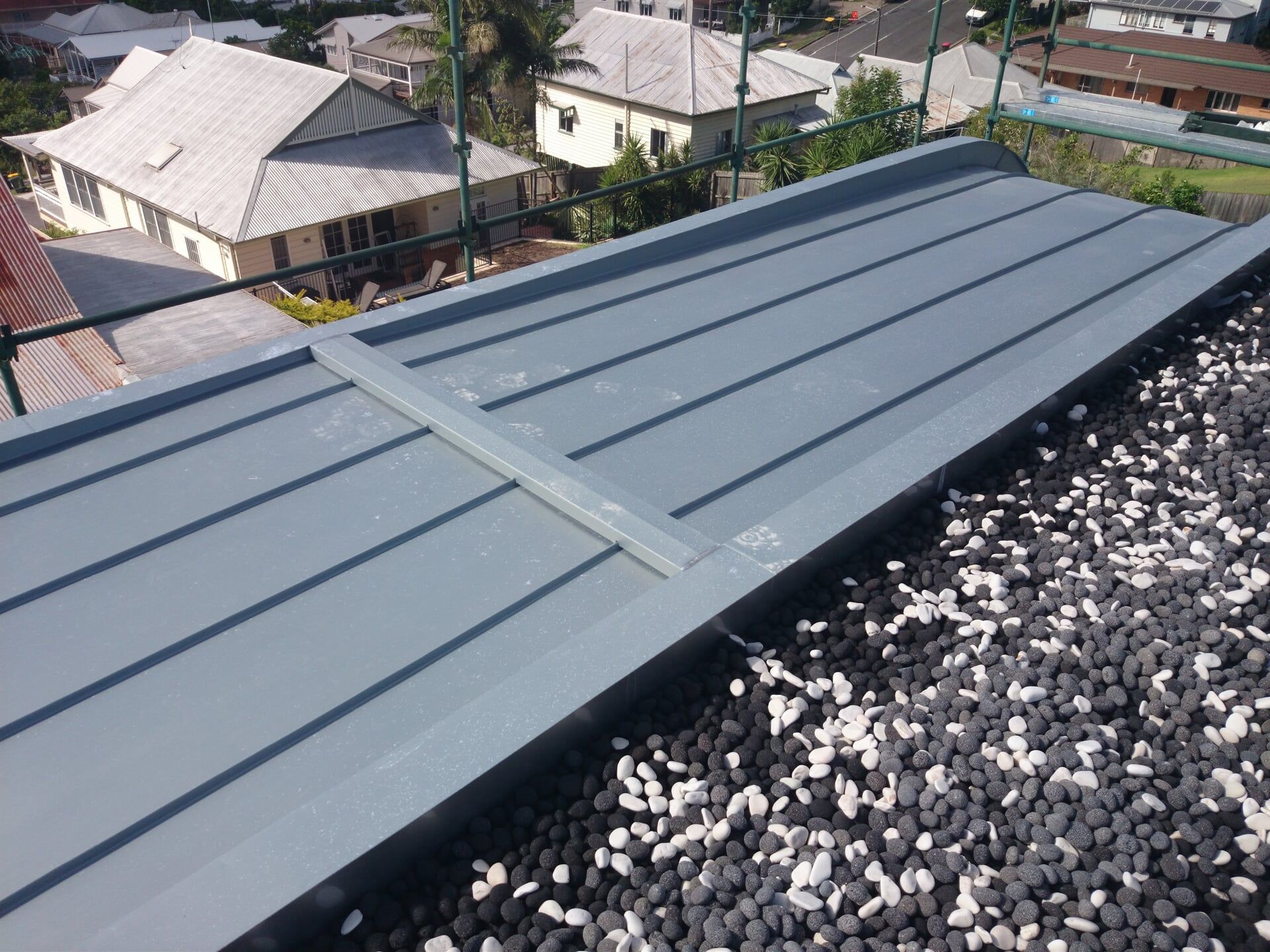 Rheinzink Pre-Weathered Standing Seam System