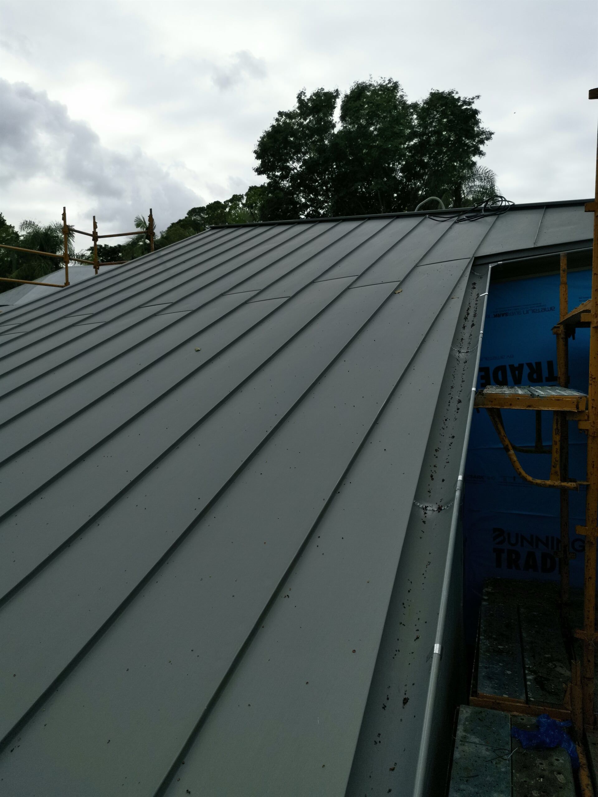 ElZinc Slate in Double Standing Seam System