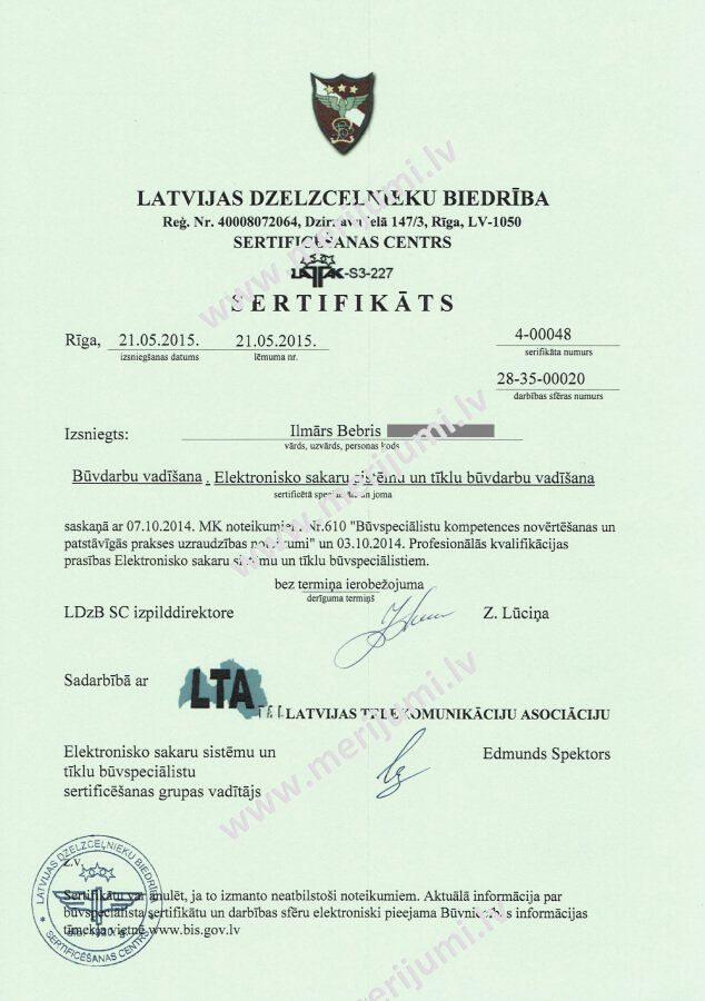 Elektrisko mērījumu NBS ēkas, veselības iestādēs, muzejos