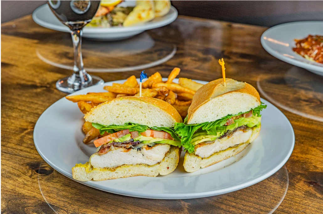 Grilled Chicken and Avocado Club Sandwich