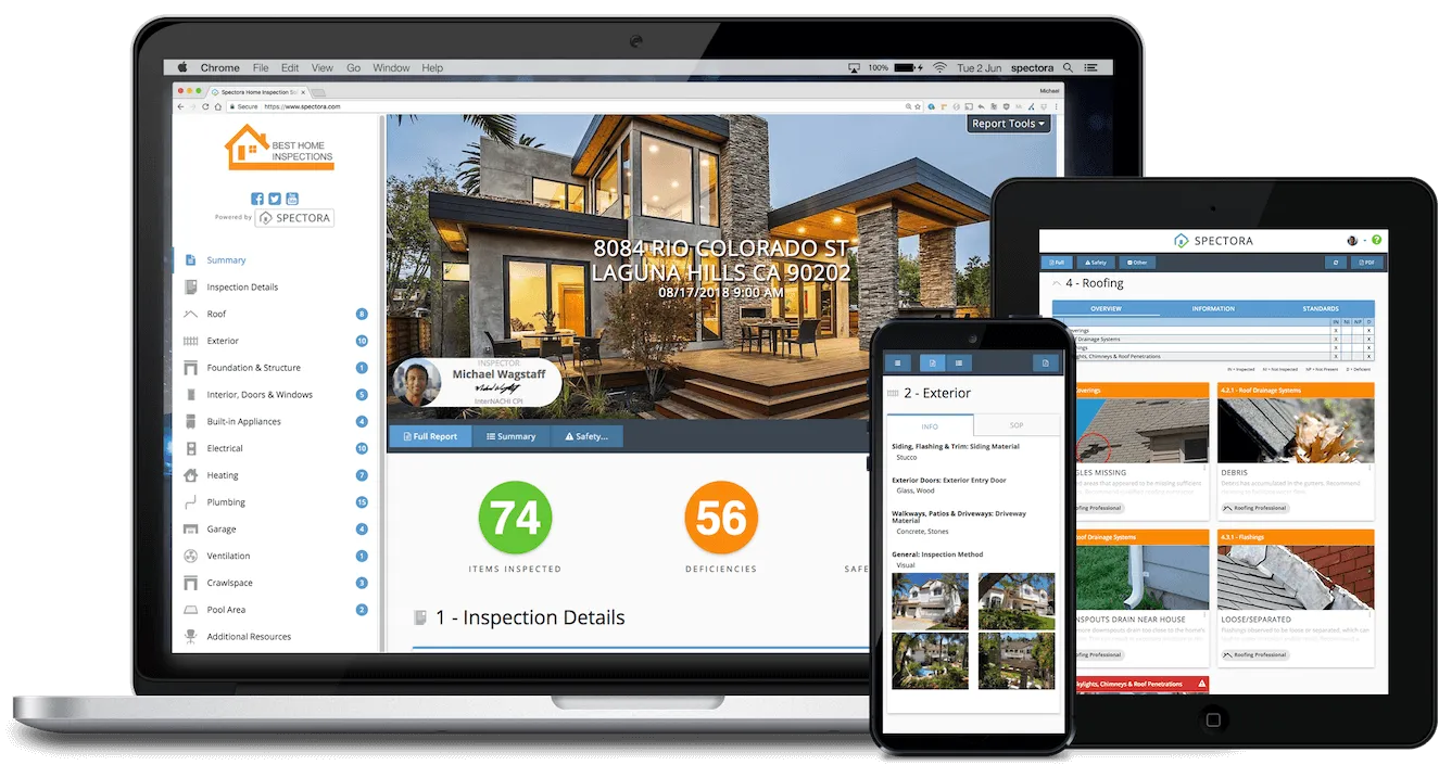 online home inspection reports