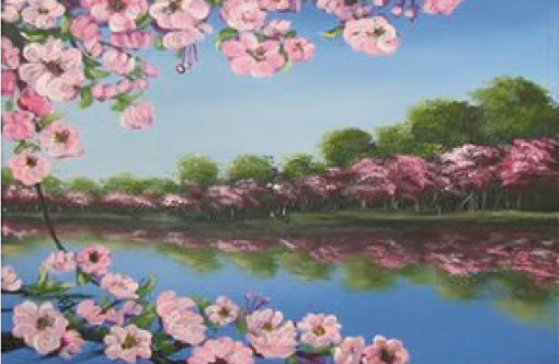 Cherry Blossom Painting