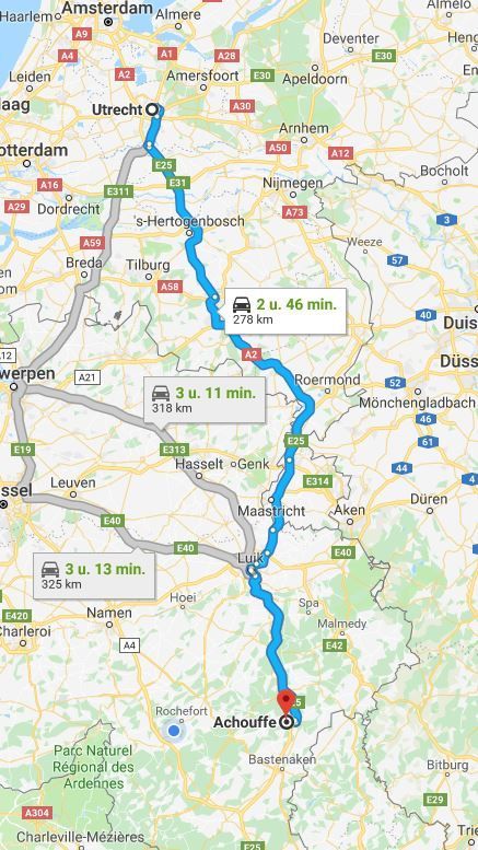 google maps kaartje om te zien waar de pipowagen ligt